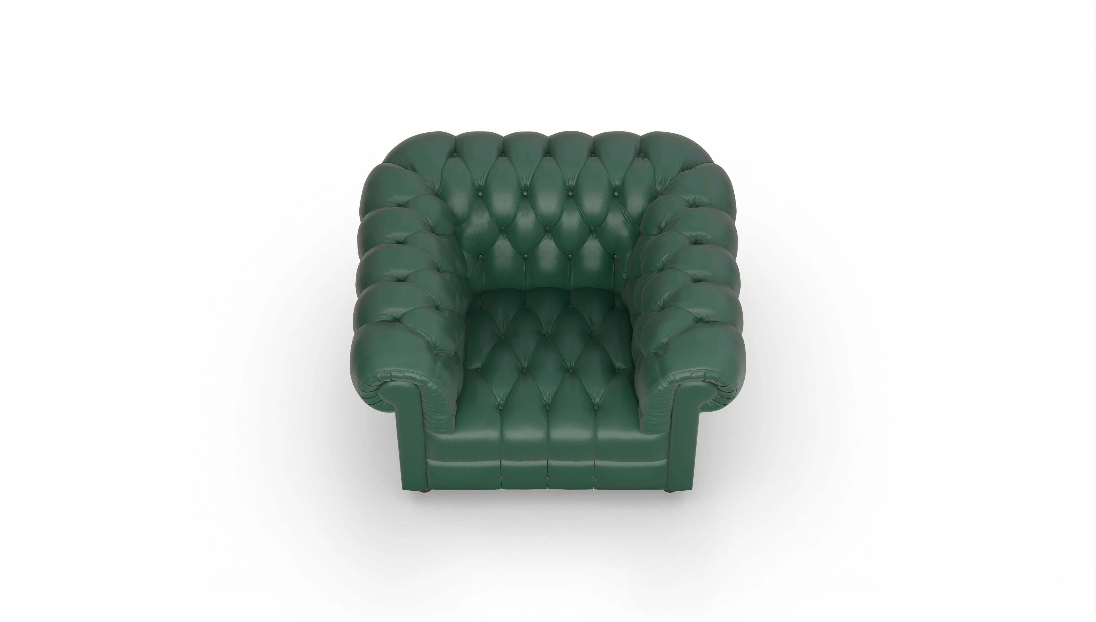 Ansicht des Produktes Chester2 Sessel in Leder grün