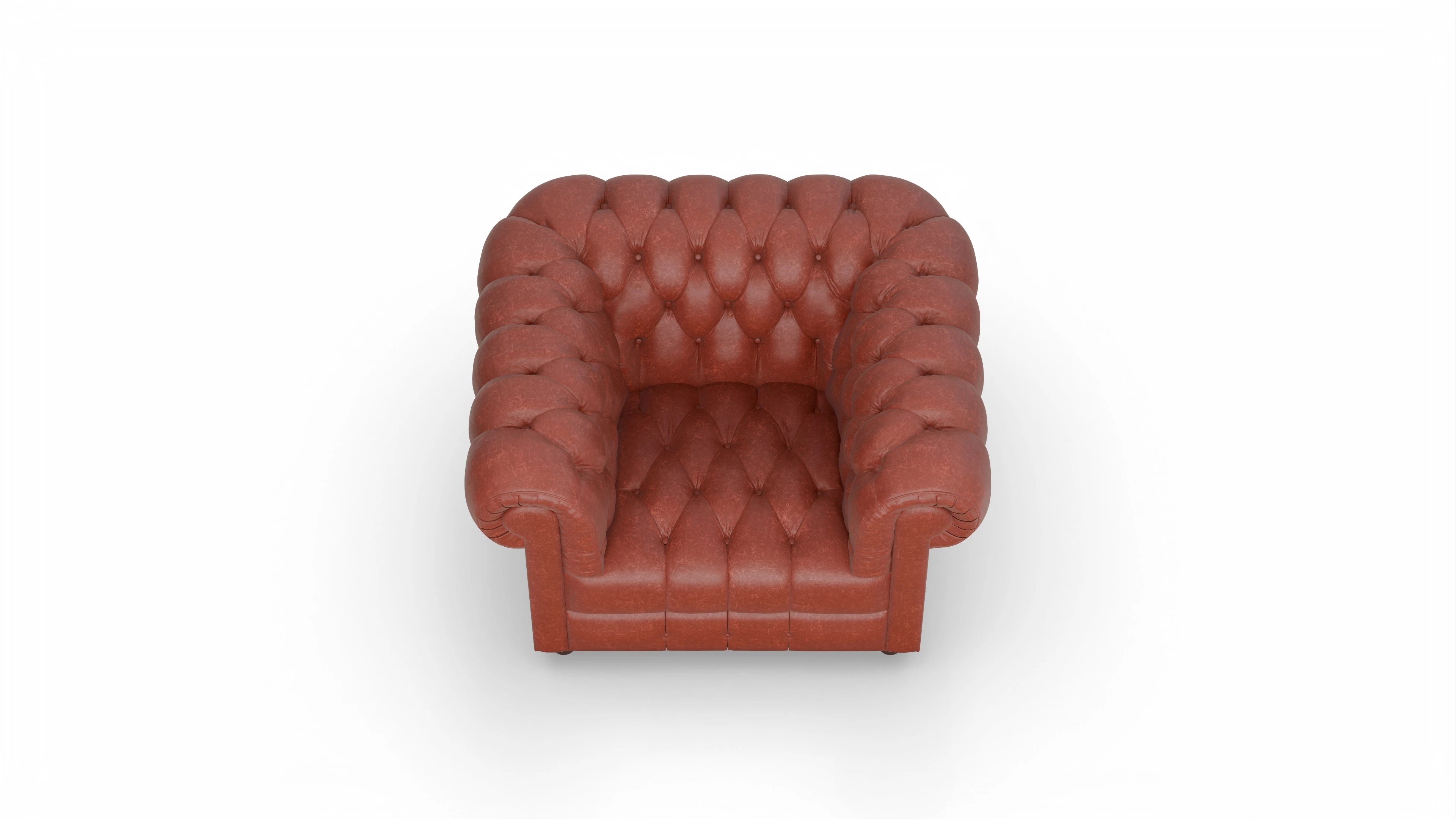 Ansicht des Produktes Chester2 Sessel in Leder rot