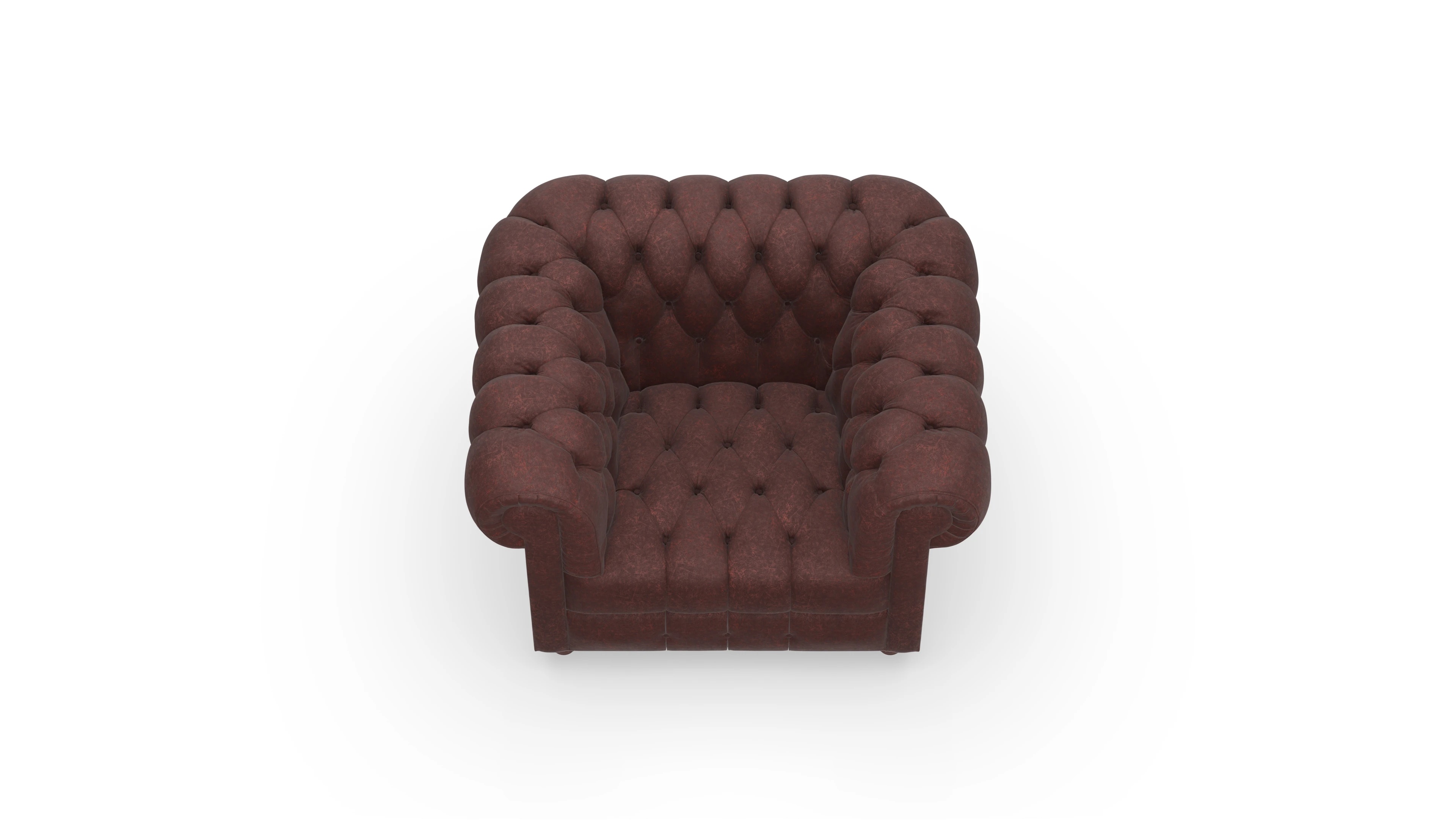 Ansicht des Produktes Chester2 Sessel in Leder rot