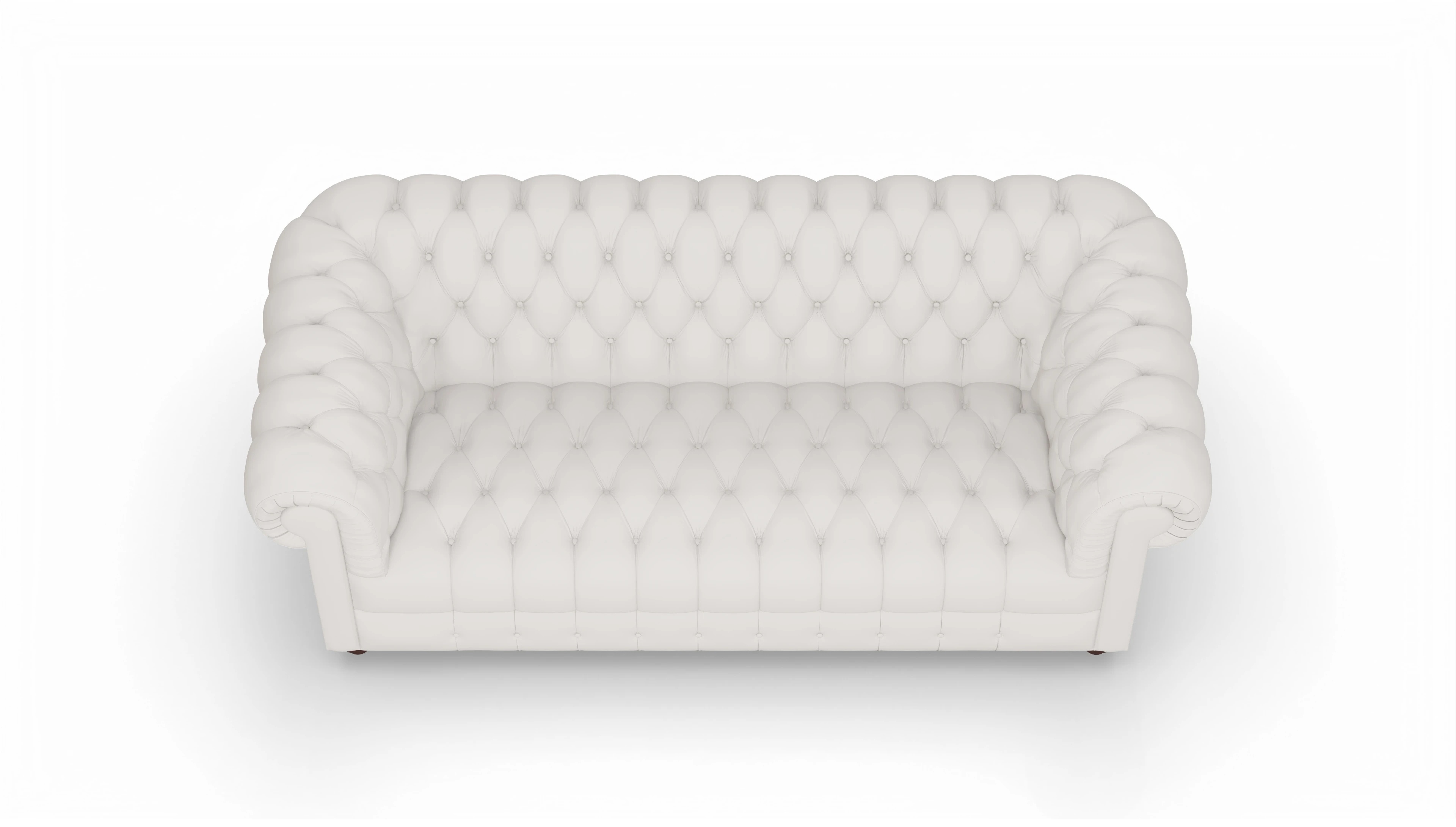 Ansicht des Produktes Chester2 2,5-Sitzer in Leder weiß