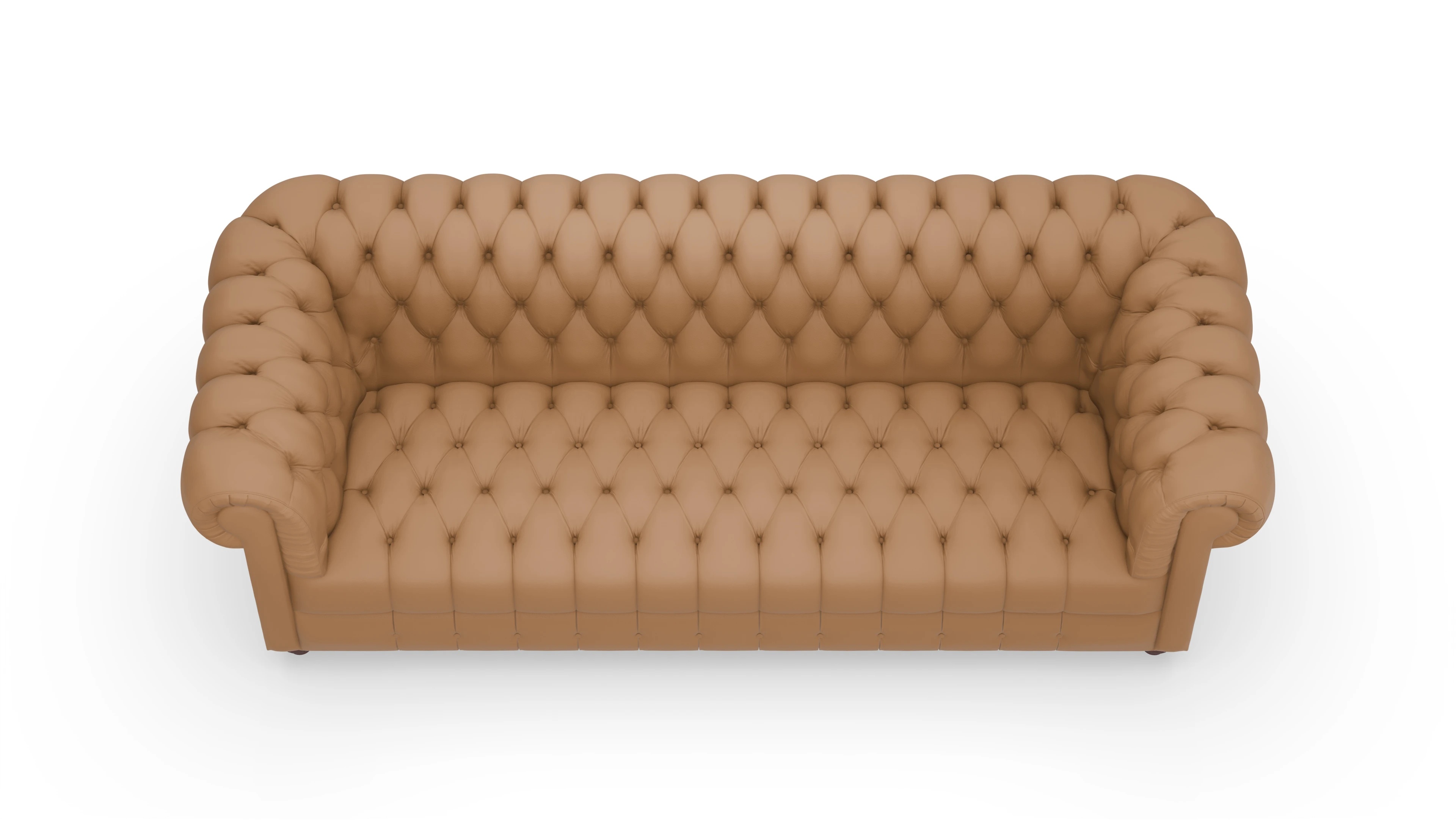 Ansicht des Produktes Chester2 3-Sitzer in Leder beige