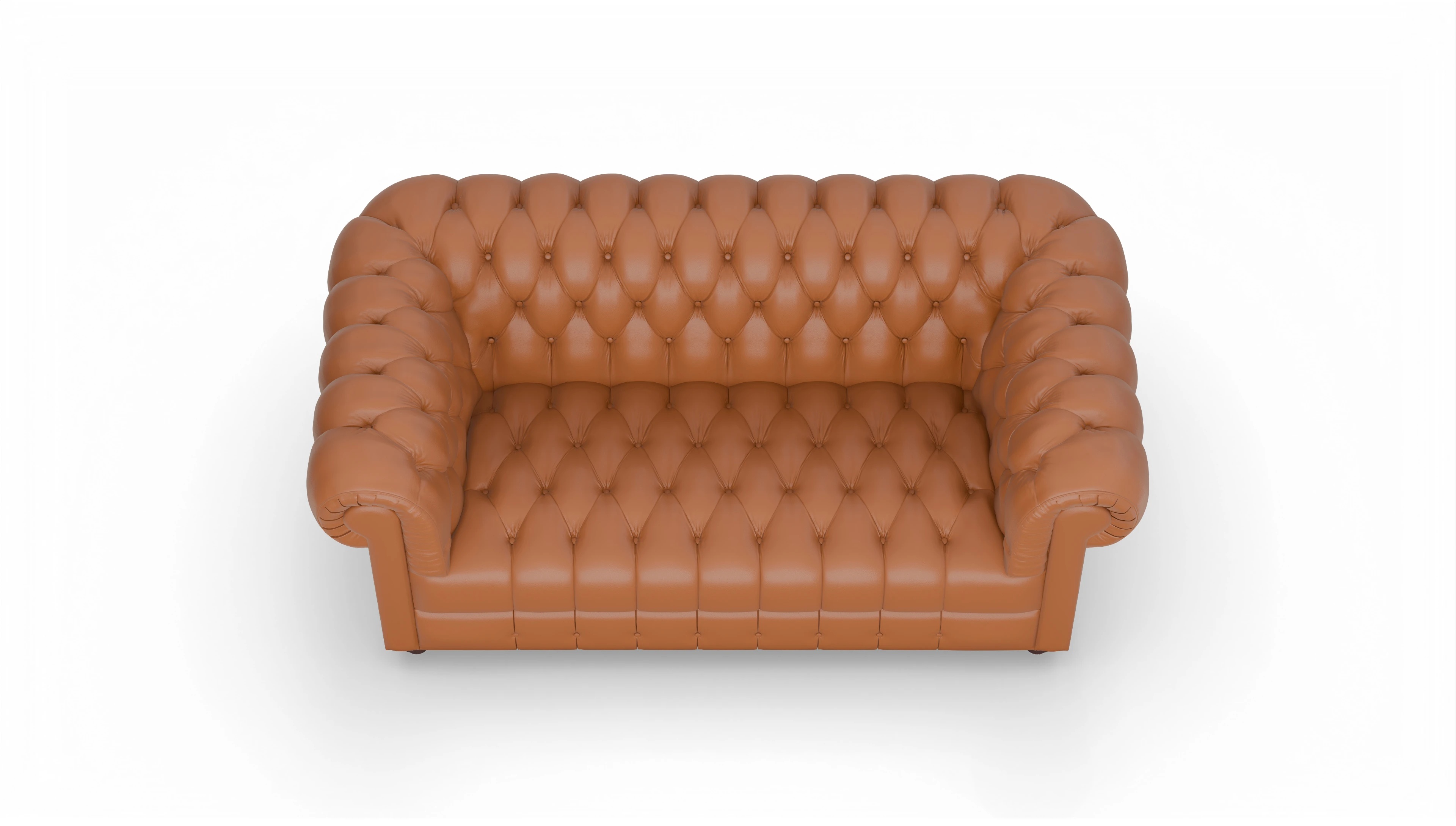 Ansicht des Produktes Chester2 2-Sitzer in Leder rot