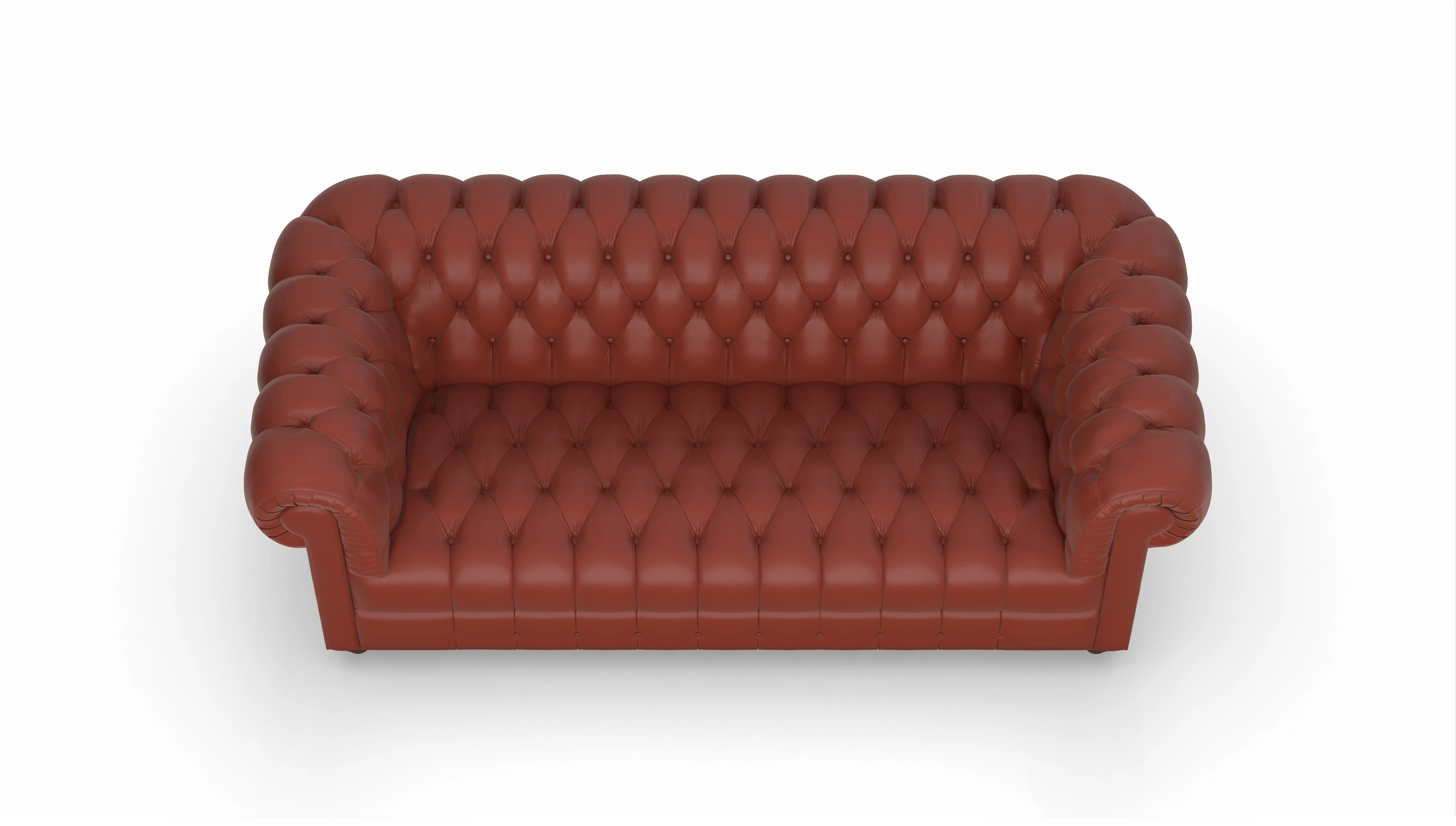 Ansicht des Produktes Chester2 2,5-Sitzer in Leder rot