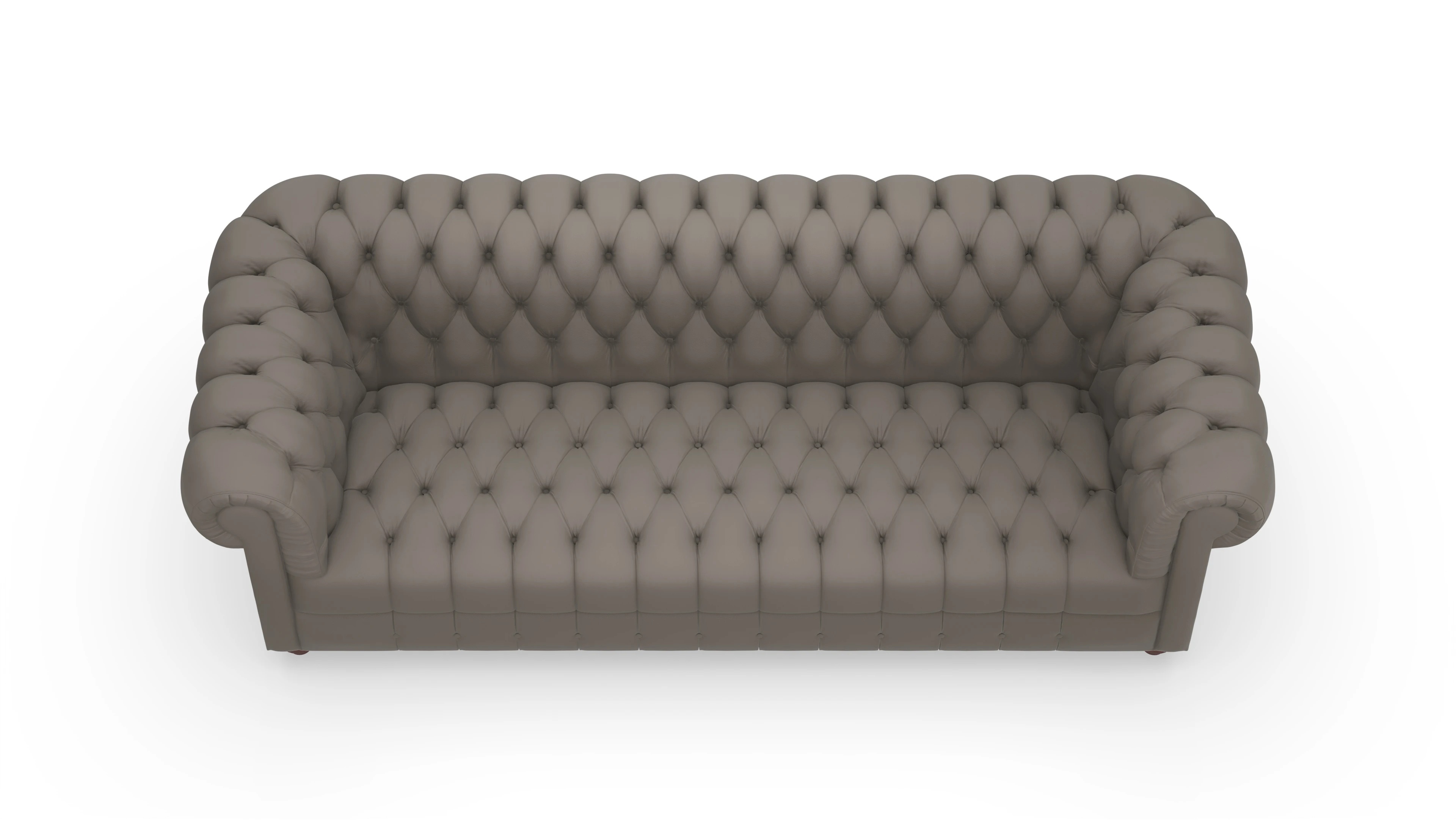 Ansicht des Produktes Chester2 3-Sitzer in Leder grün