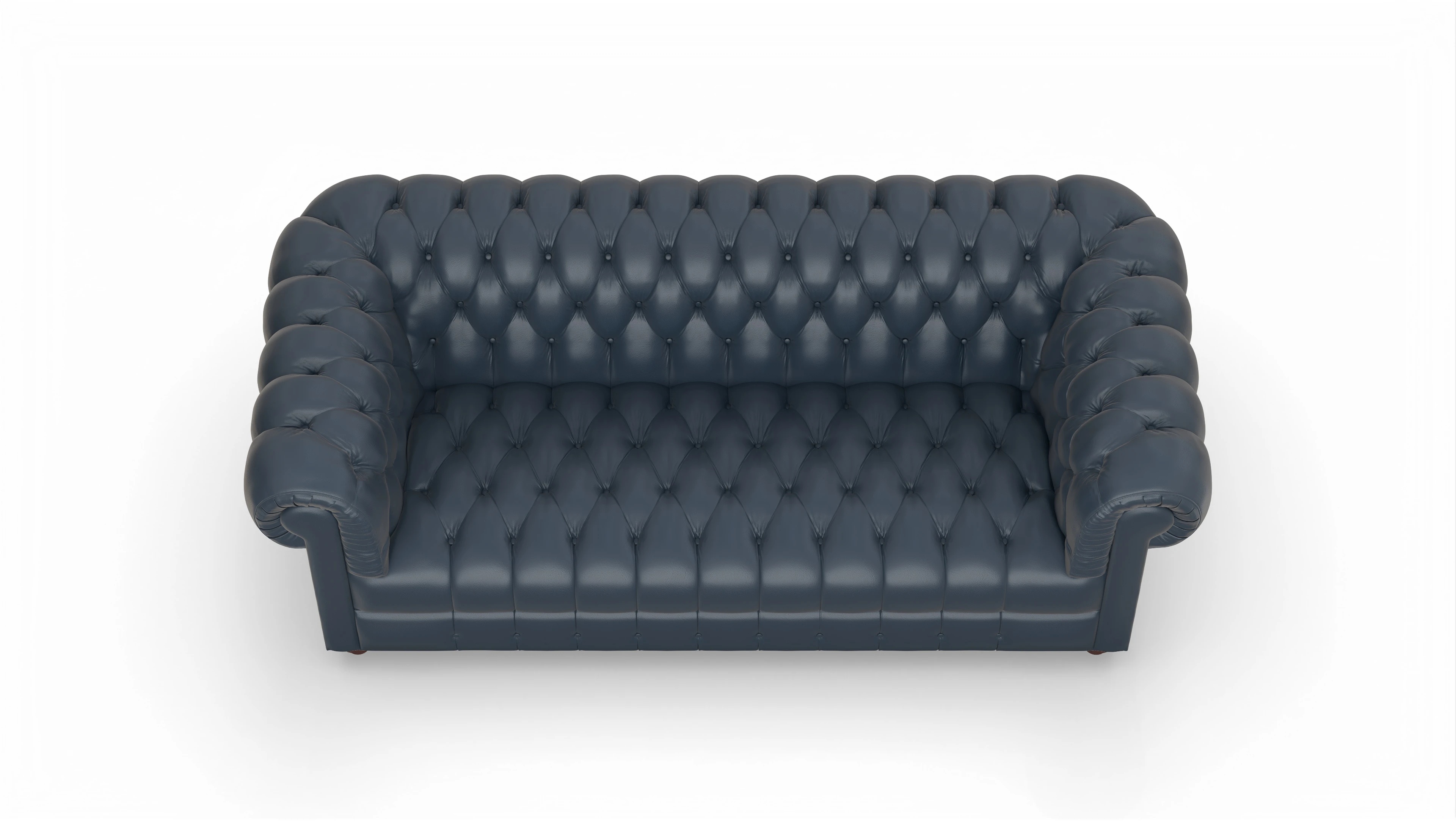 Ansicht des Produktes Chester2 2,5-Sitzer in Leder blau