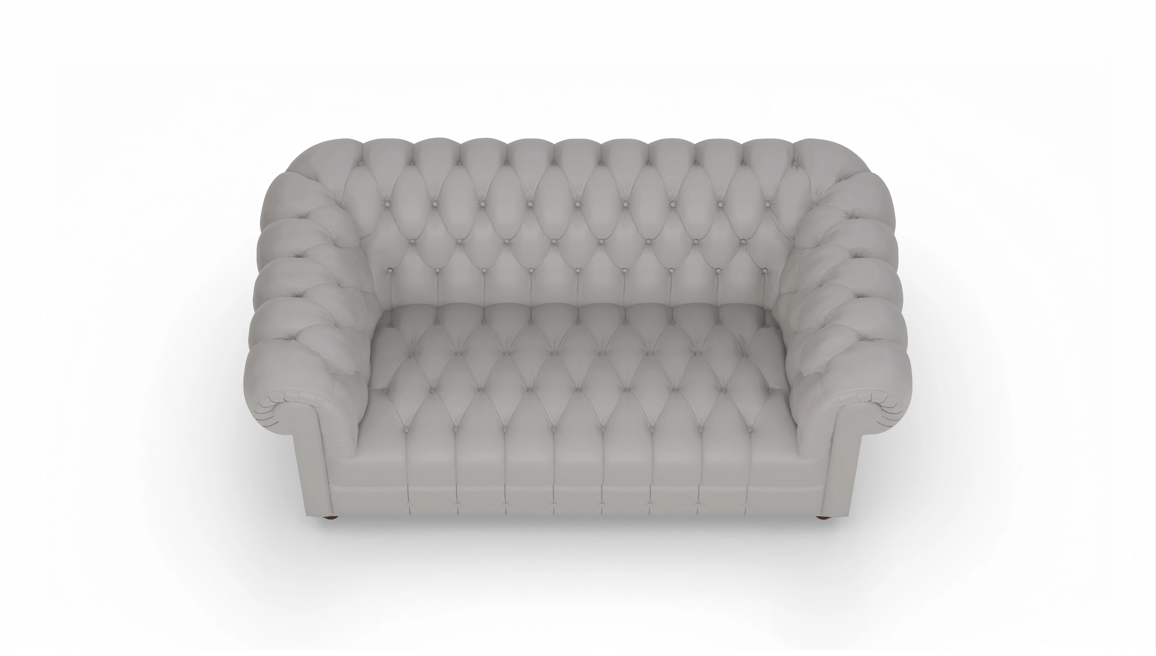 Ansicht des Produktes Chester2 2-Sitzer in Leder blau