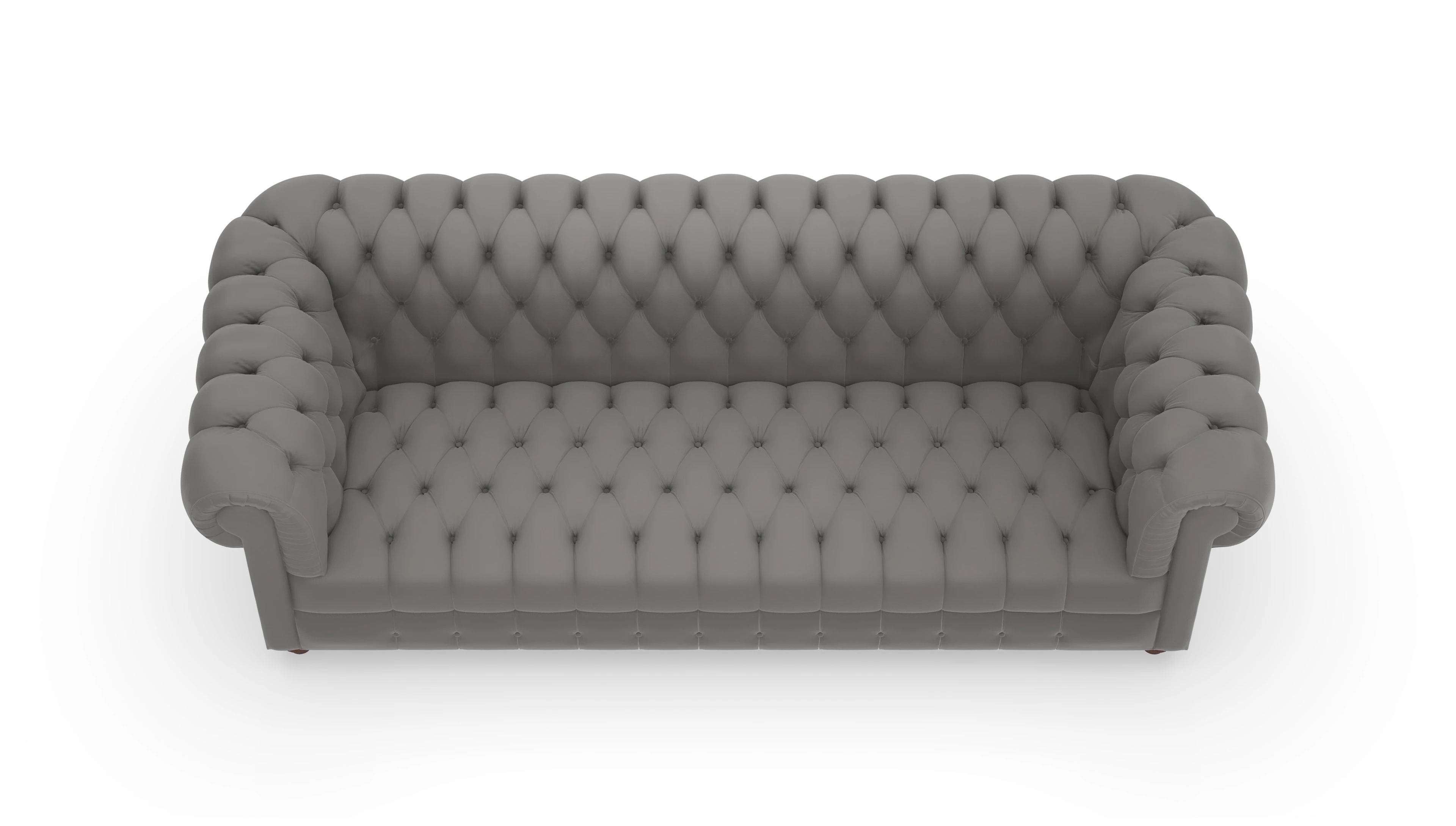 Ansicht des Produktes Chester2 3-Sitzer in Leder blau