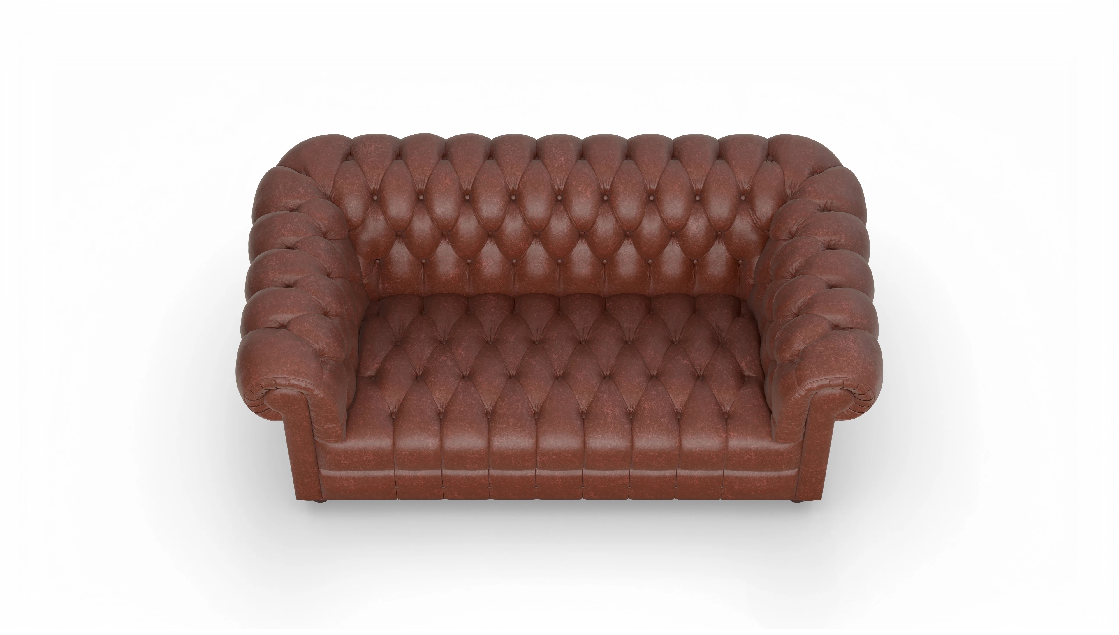 Ansicht des Produktes Chester2 2-Sitzer in Leder rot