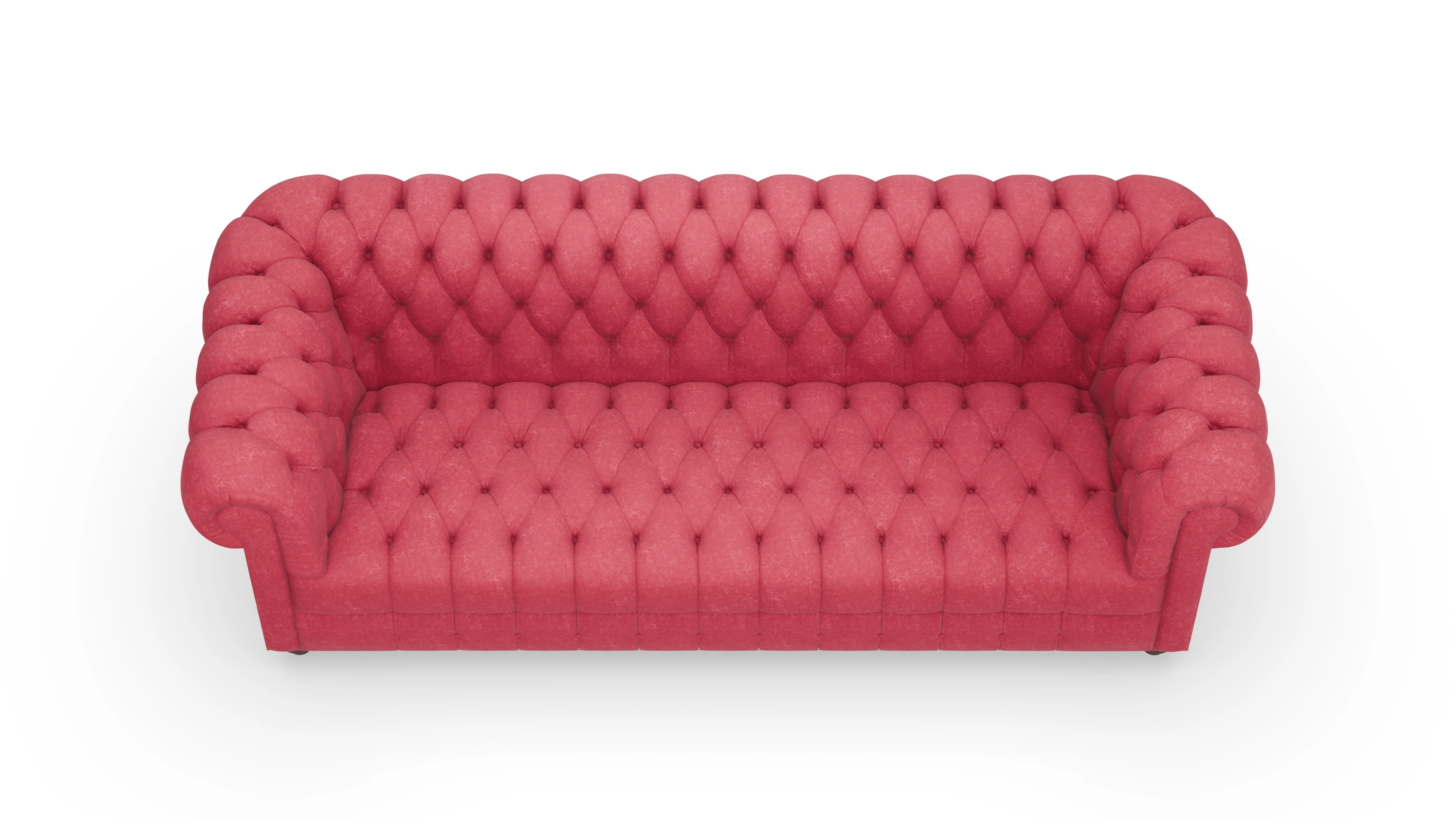 Ansicht des Produktes Chester2 3-Sitzer in Leder rot