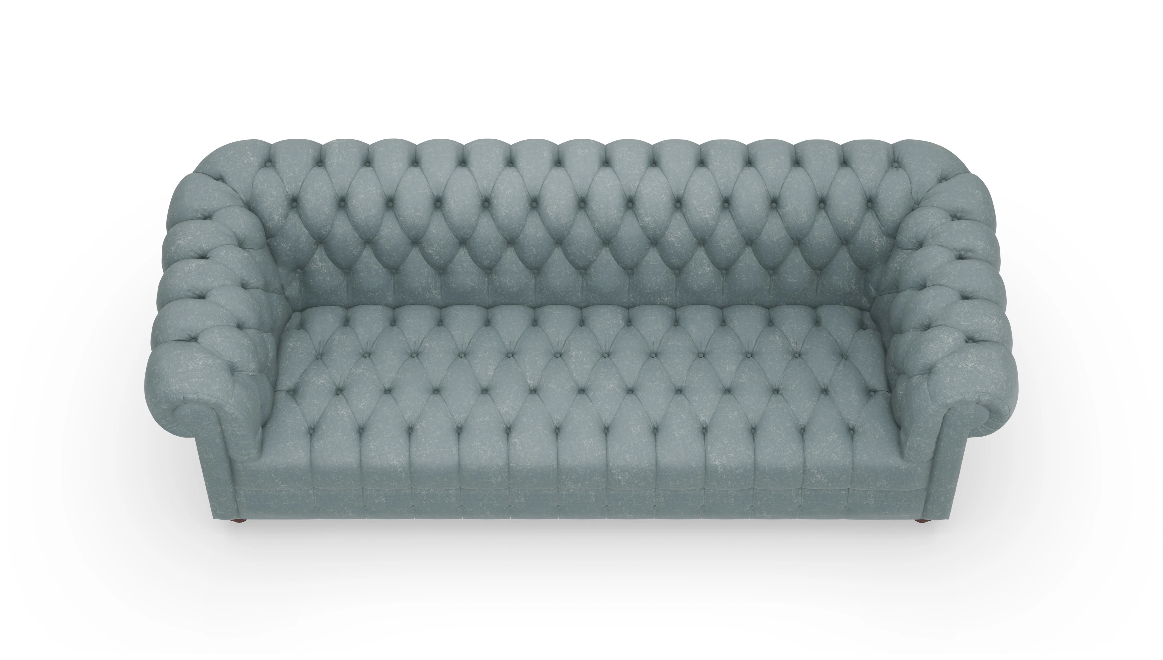 Ansicht des Produktes Chester2 3-Sitzer in Leder blau