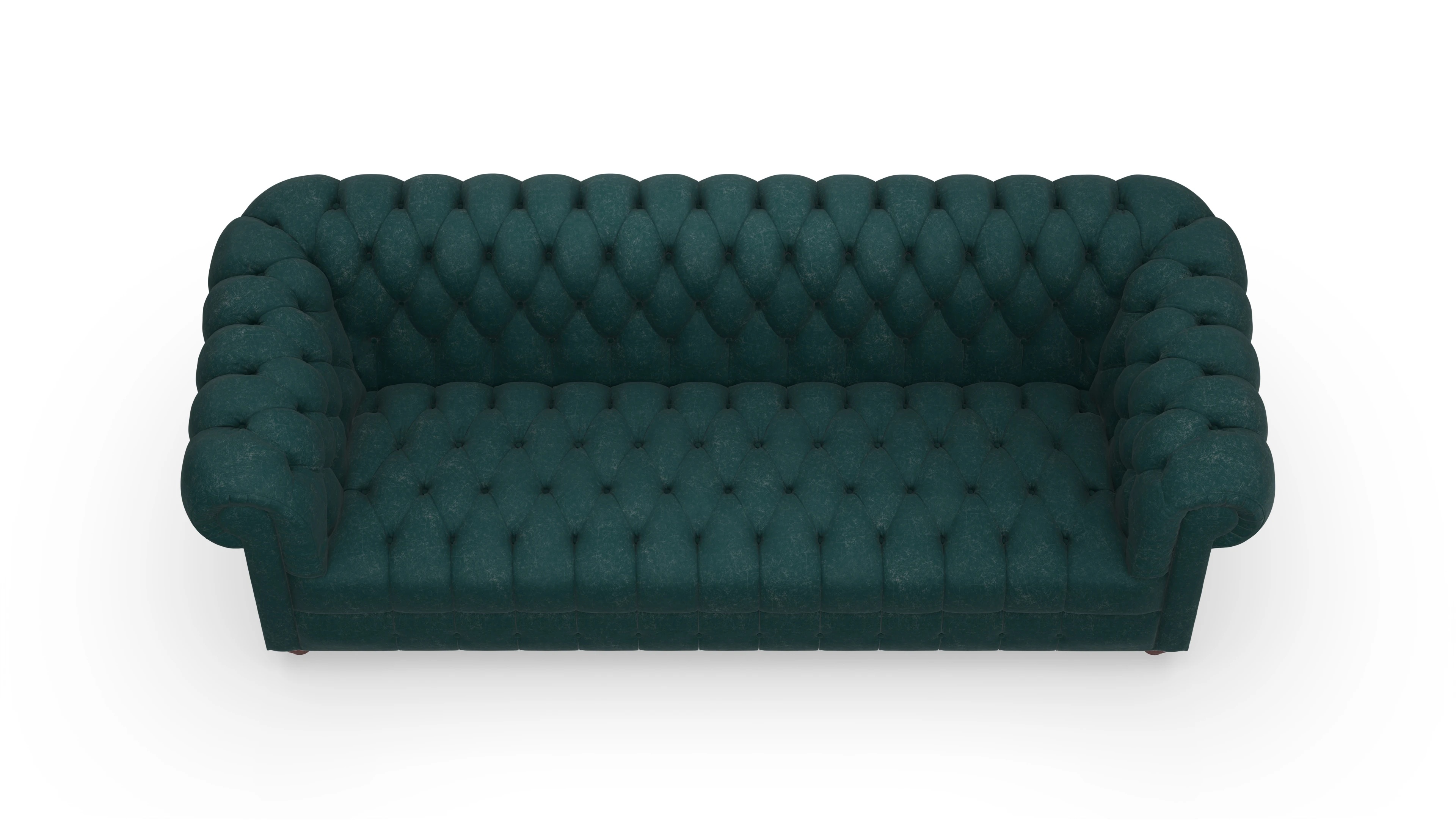 Ansicht des Produktes Chester2 3-Sitzer in Leder blau