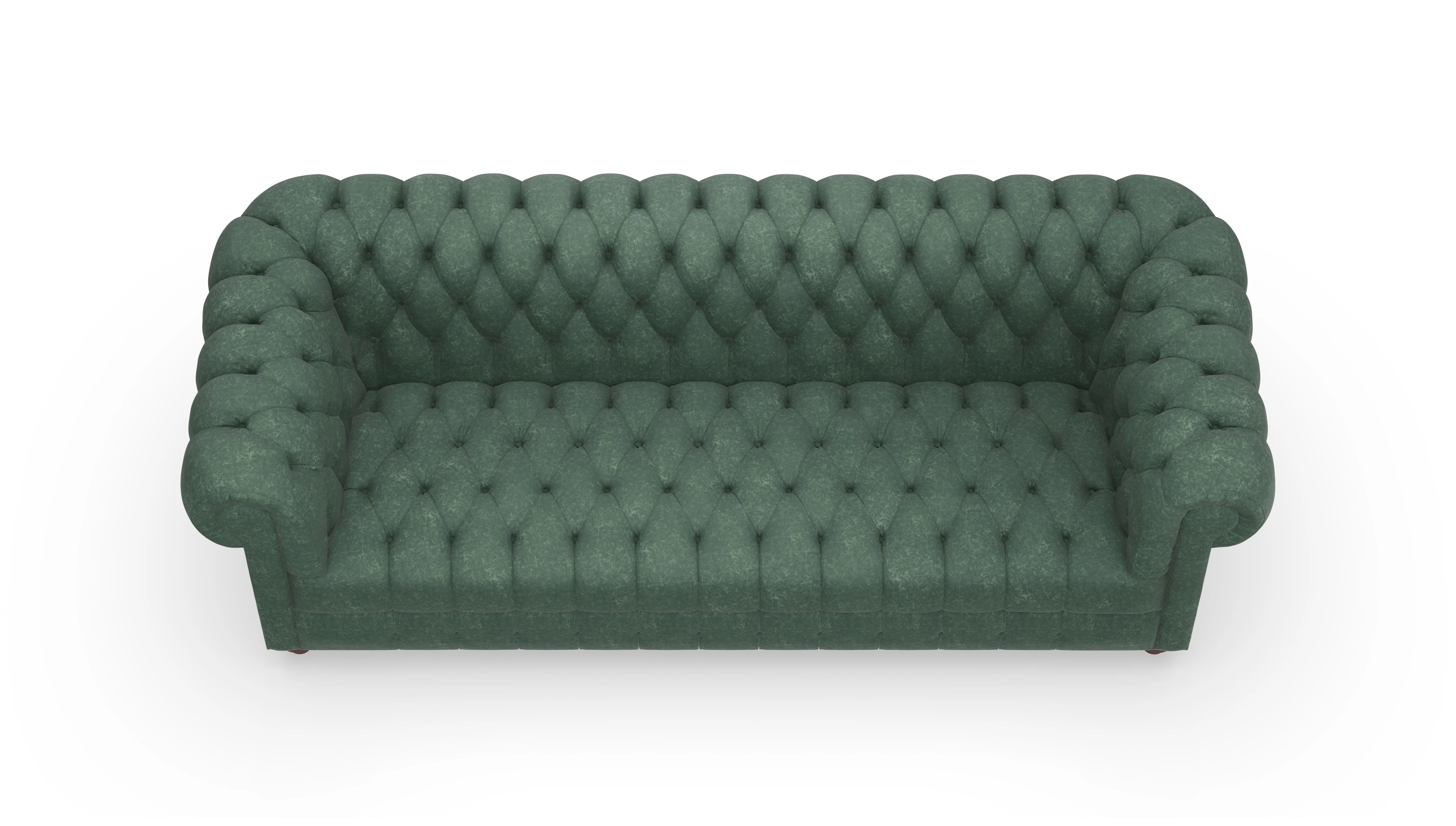 Ansicht des Produktes Chester2 3-Sitzer in Leder grün