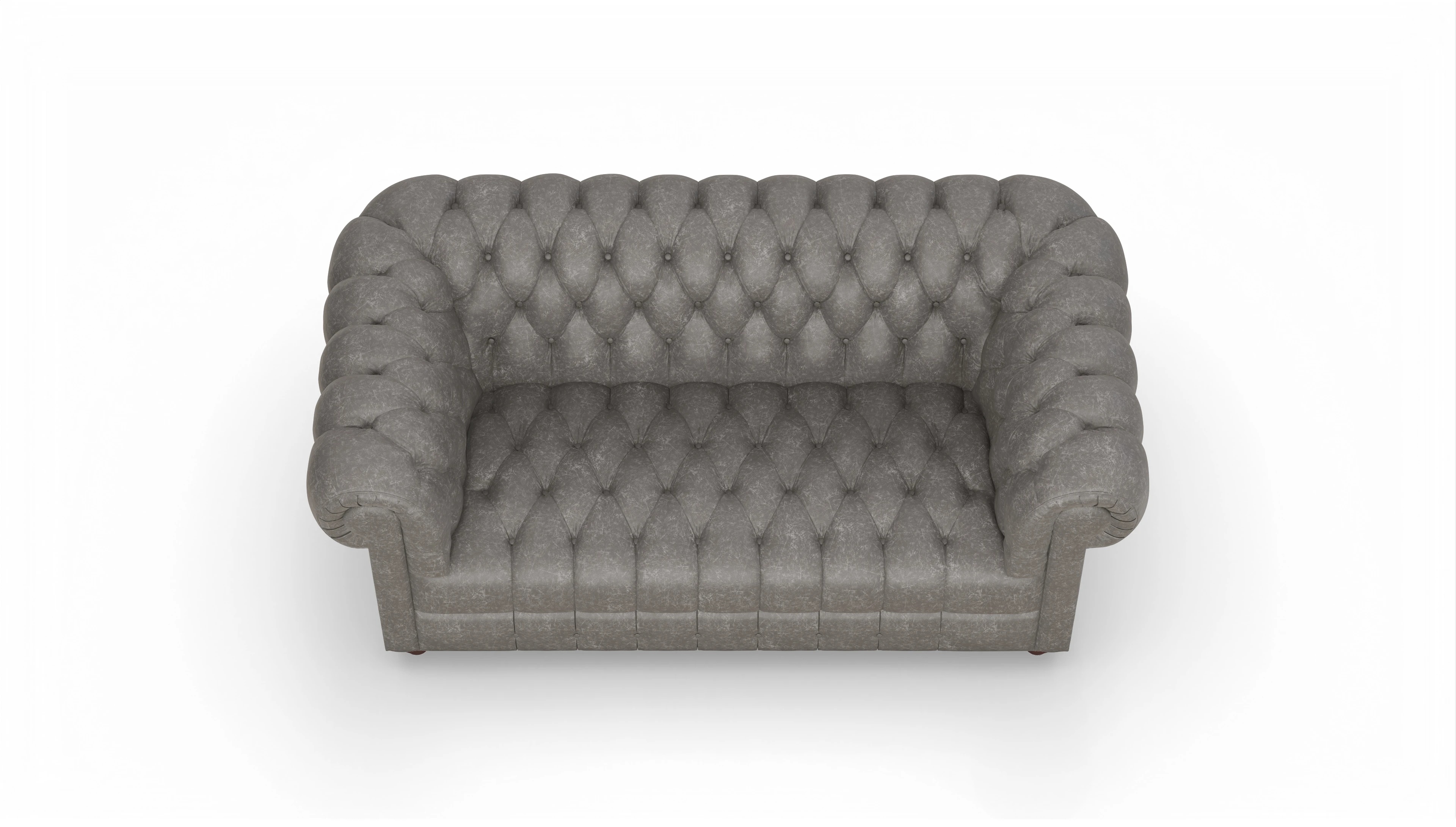 Ansicht des Produktes Chester2 2-Sitzer in Leder grau