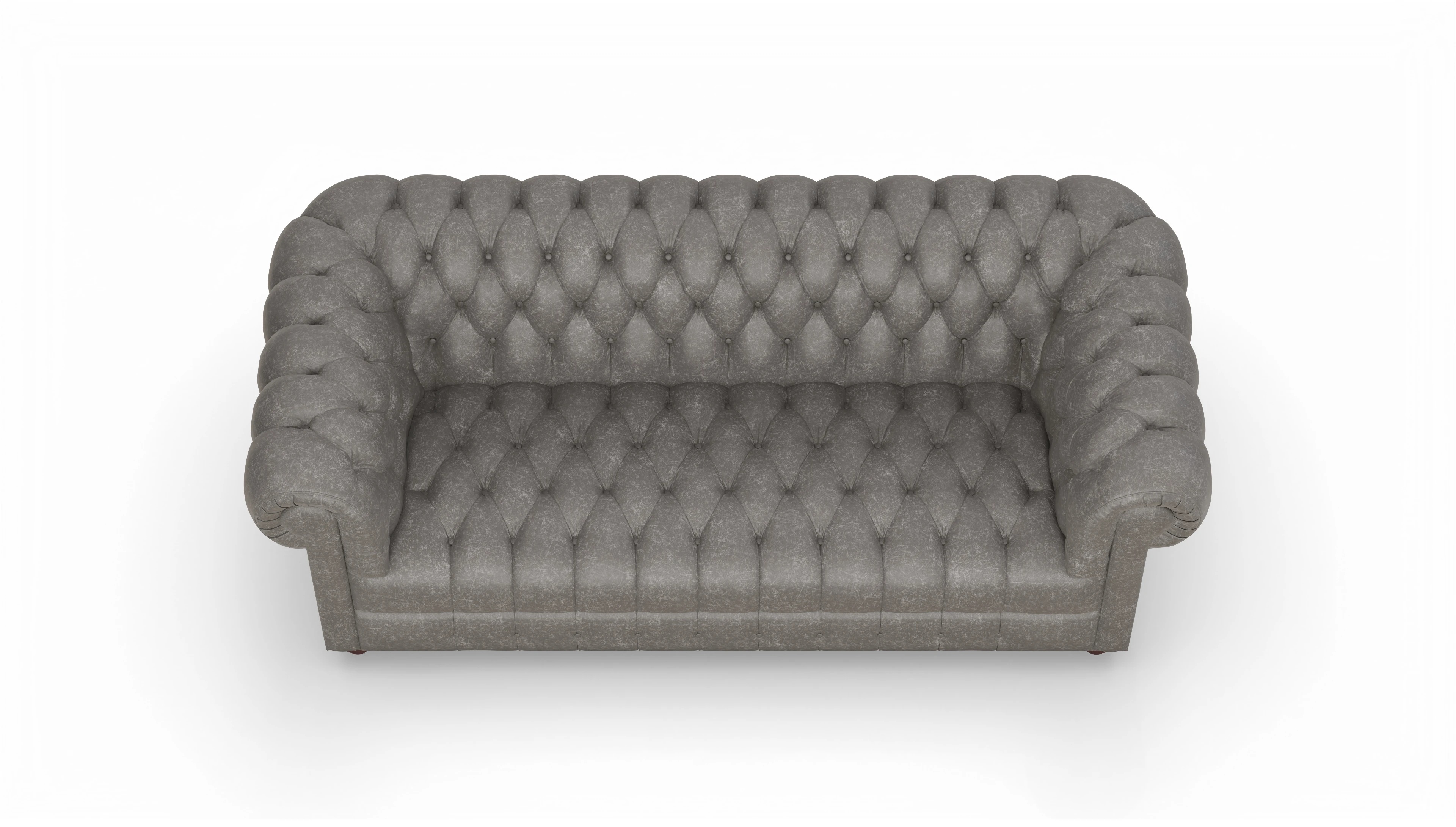 Ansicht des Produktes Chester2 2,5-Sitzer in Leder grau