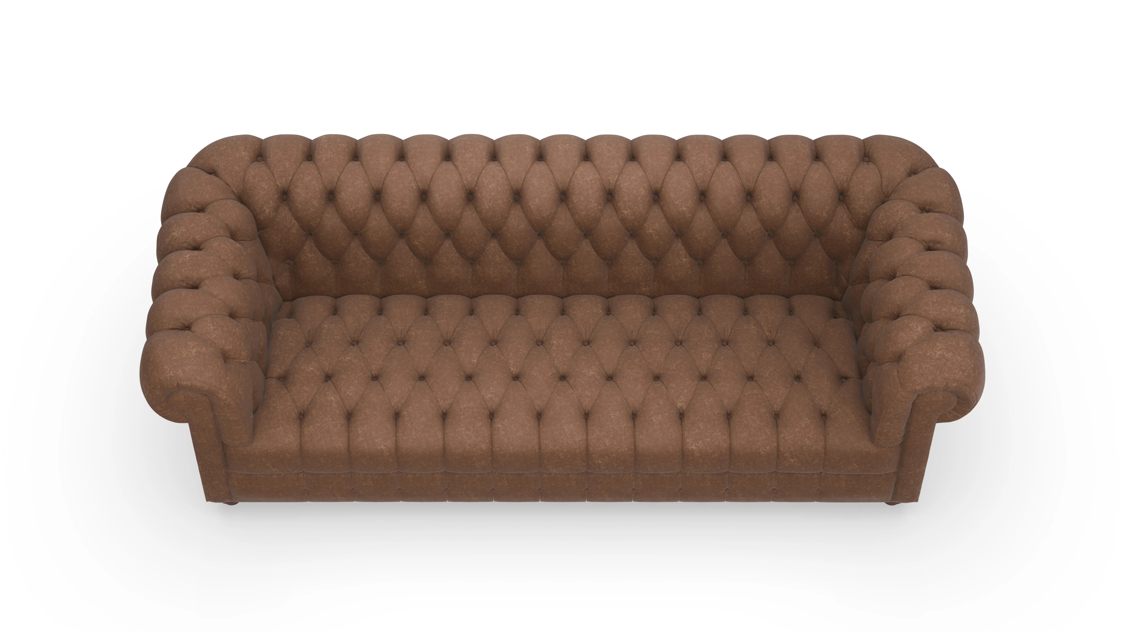 Ansicht des Produktes Chester2 3-Sitzer in Leder braun