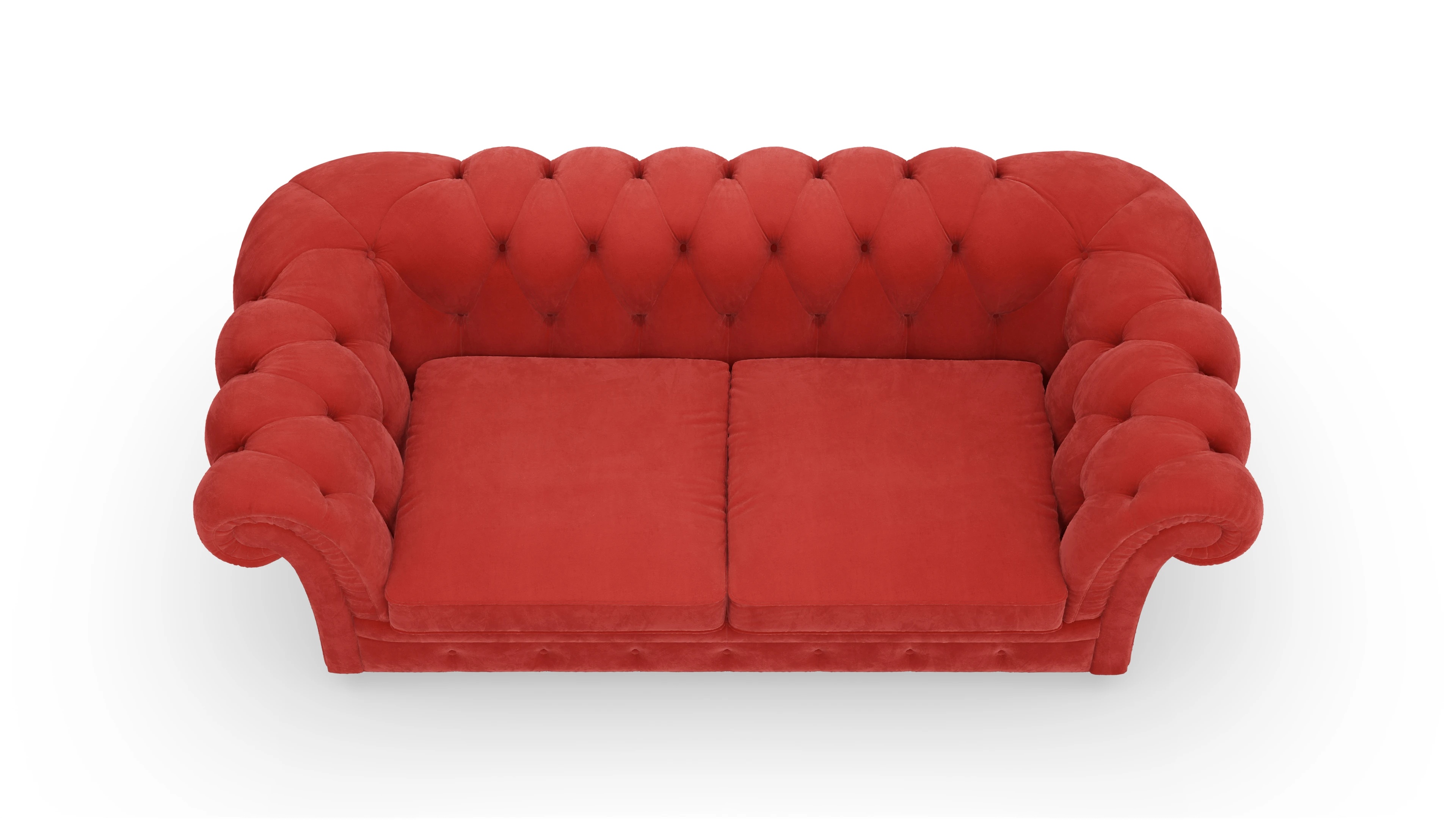 Ansicht des Produktes VIP 2,5-Sitzer in Samt rot