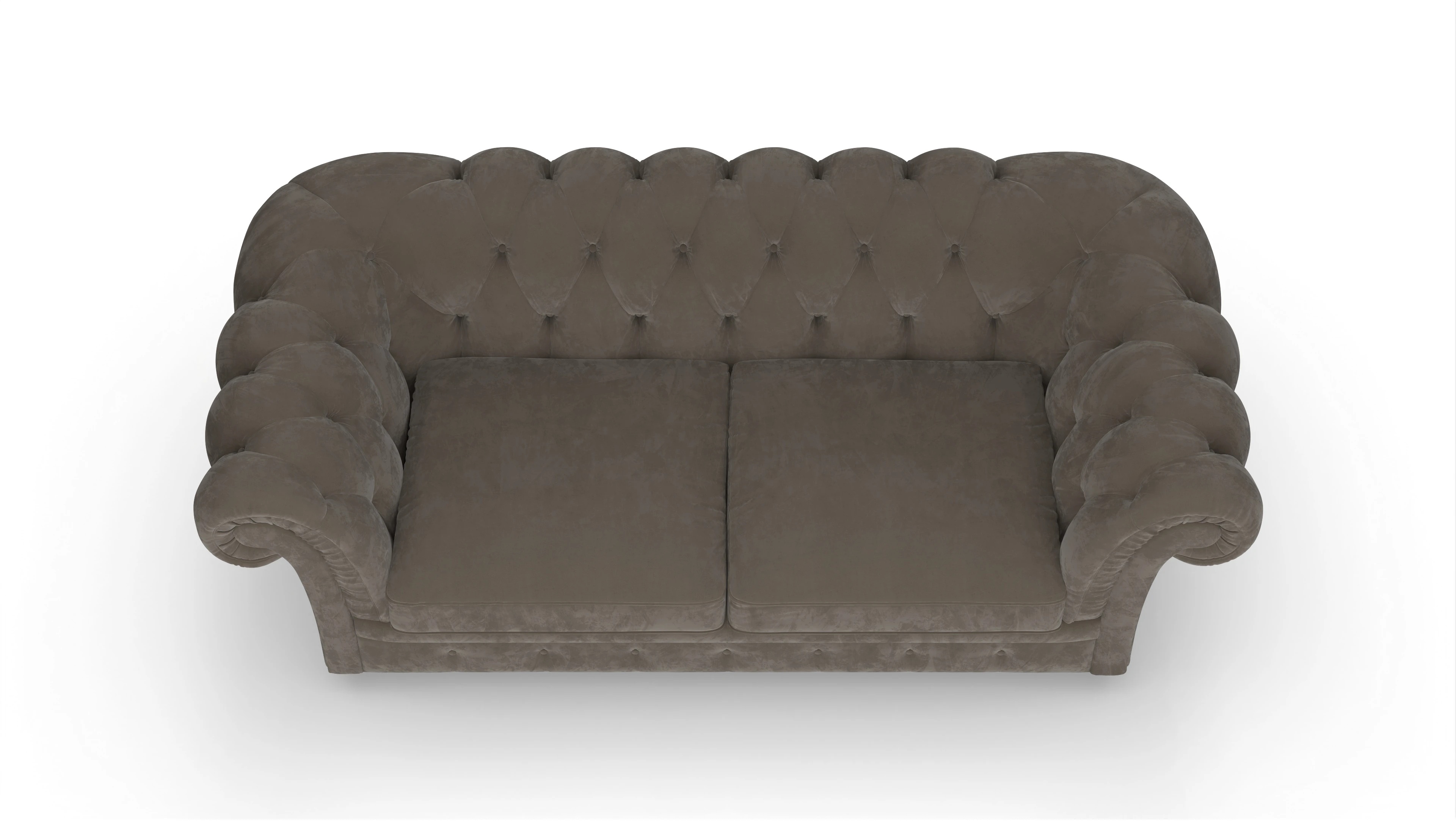 Ansicht des Produktes VIP 2,5-Sitzer in Samt braun