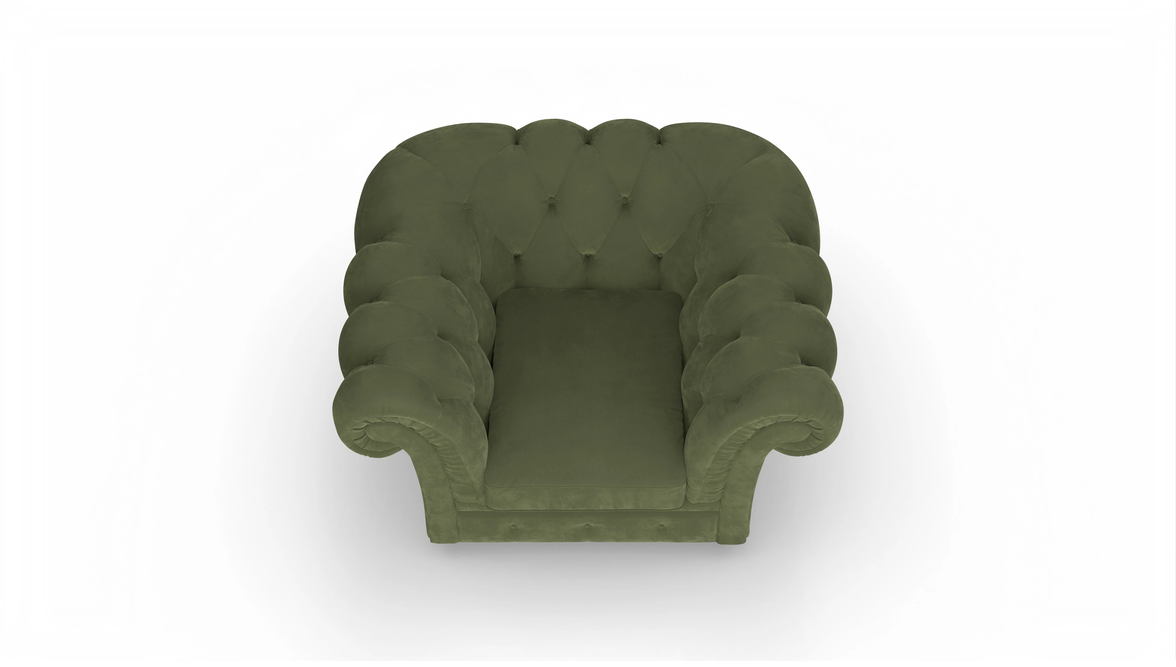 Ansicht des Produktes VIP Sessel in Samt grün