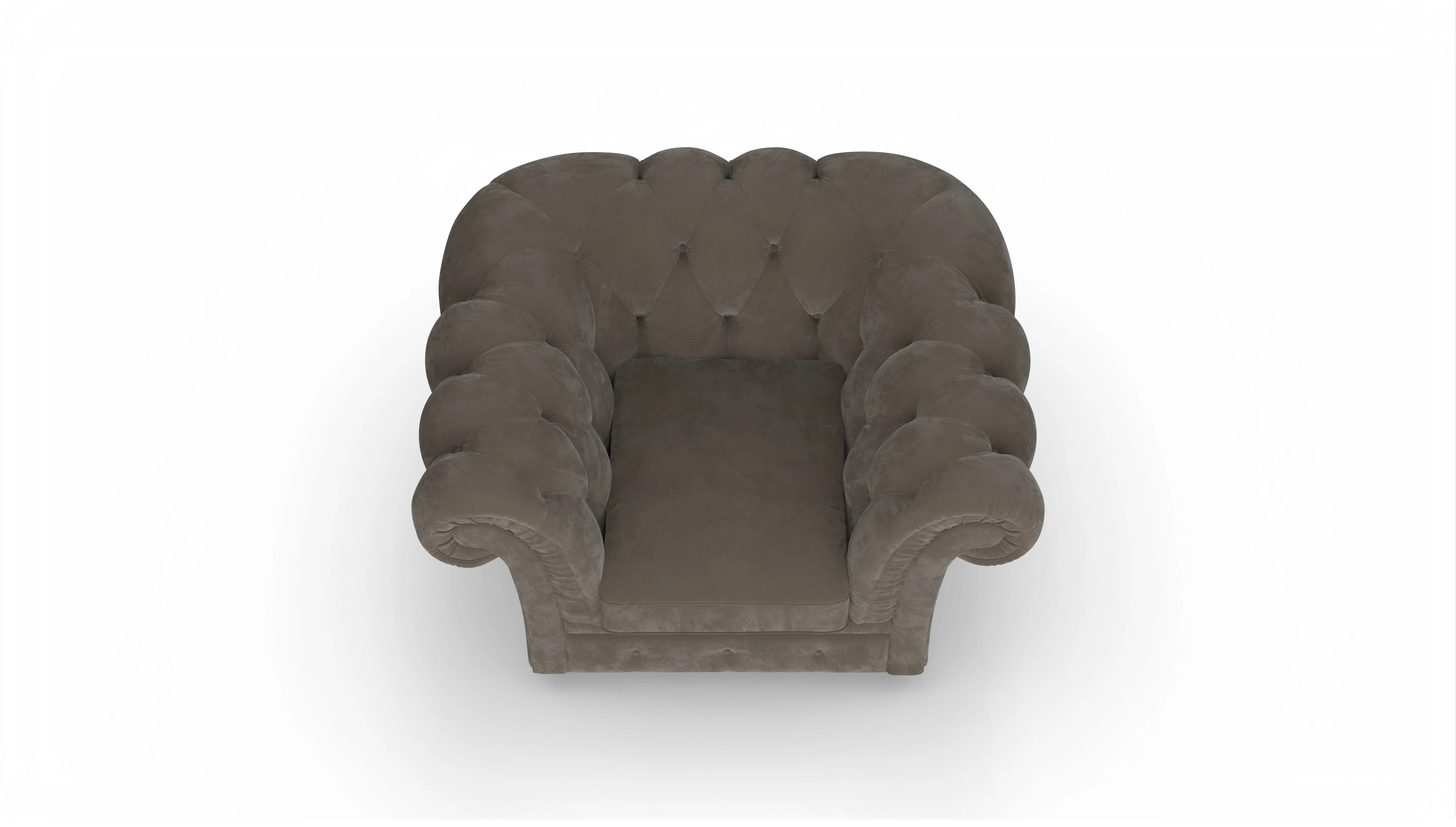 Ansicht des Produktes VIP Sessel in Samt braun