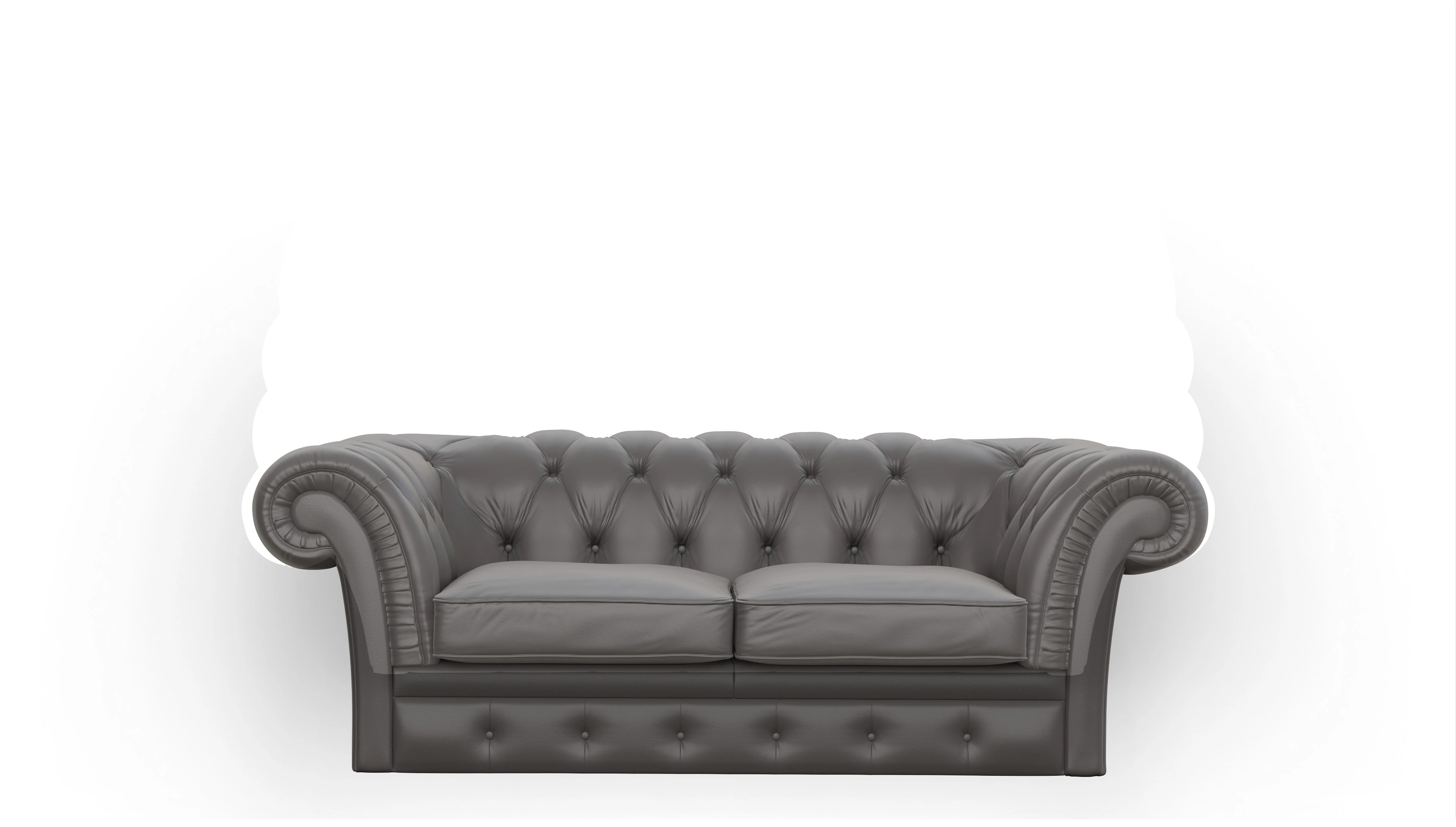 Ansicht des Produktes VIP 2-Sitzer in Leder grau