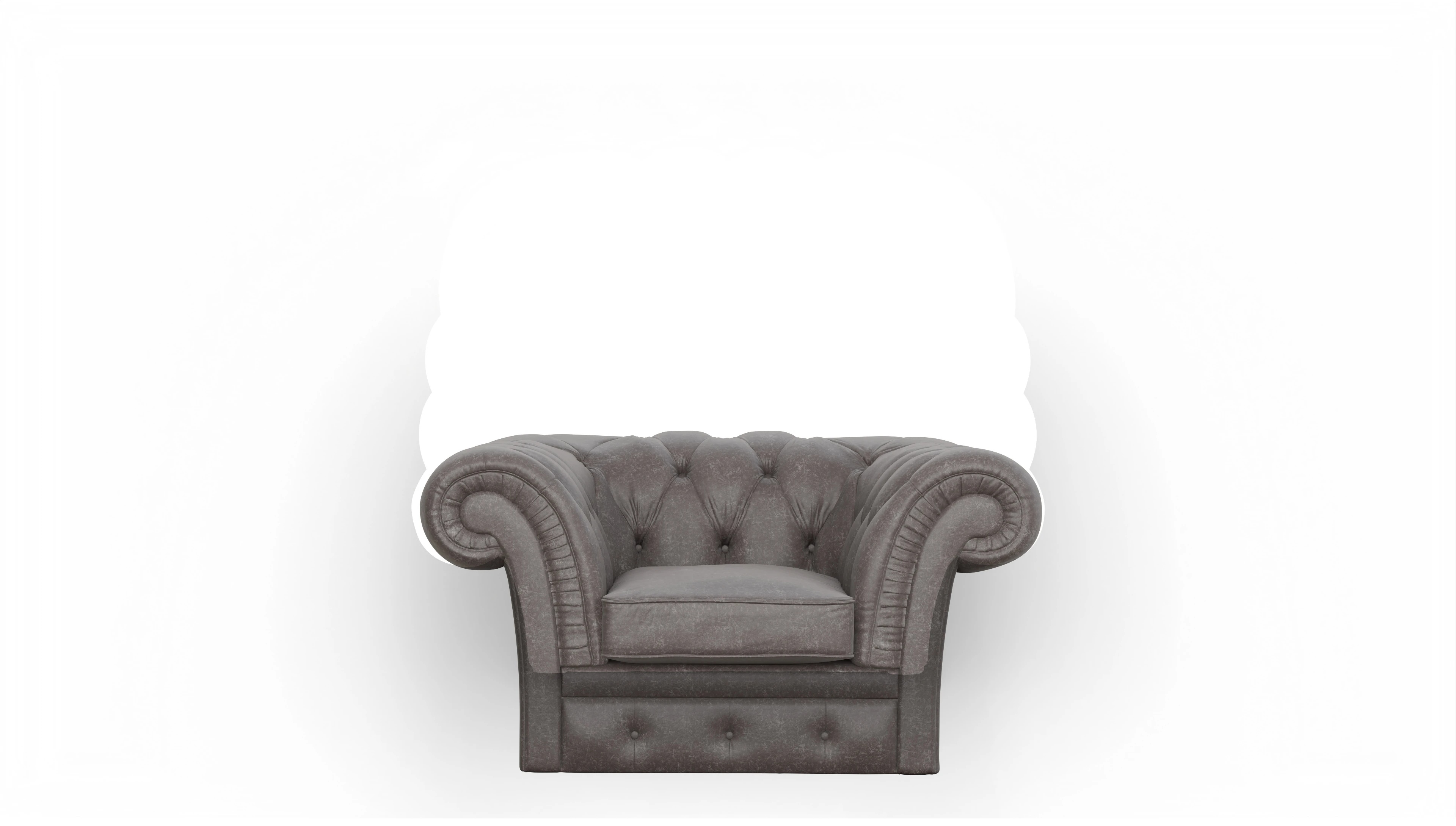 Ansicht des Produktes VIP Sessel in Leder grau