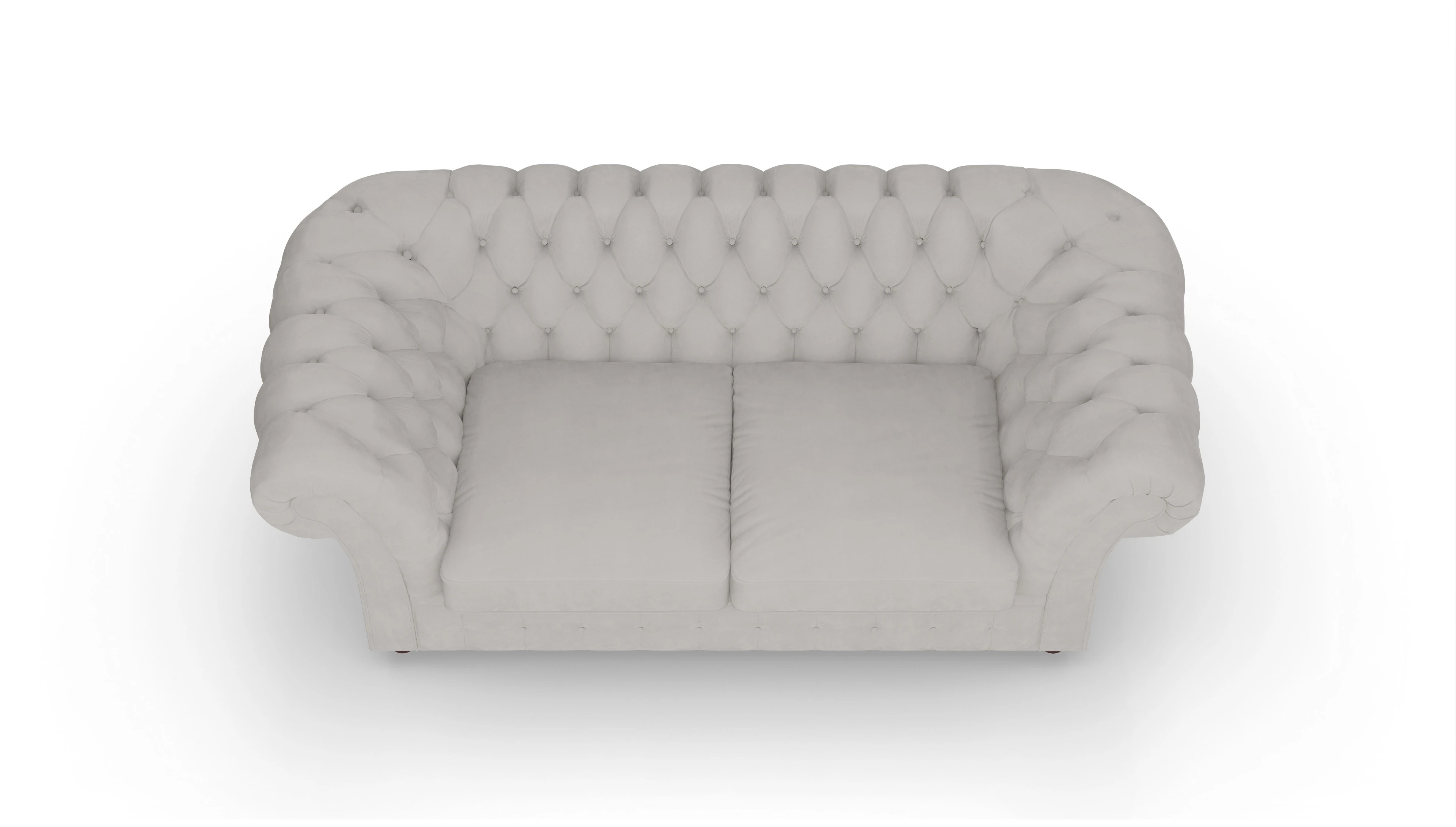 Ansicht des Produktes Duse 2-Sitzer in Samt weiß