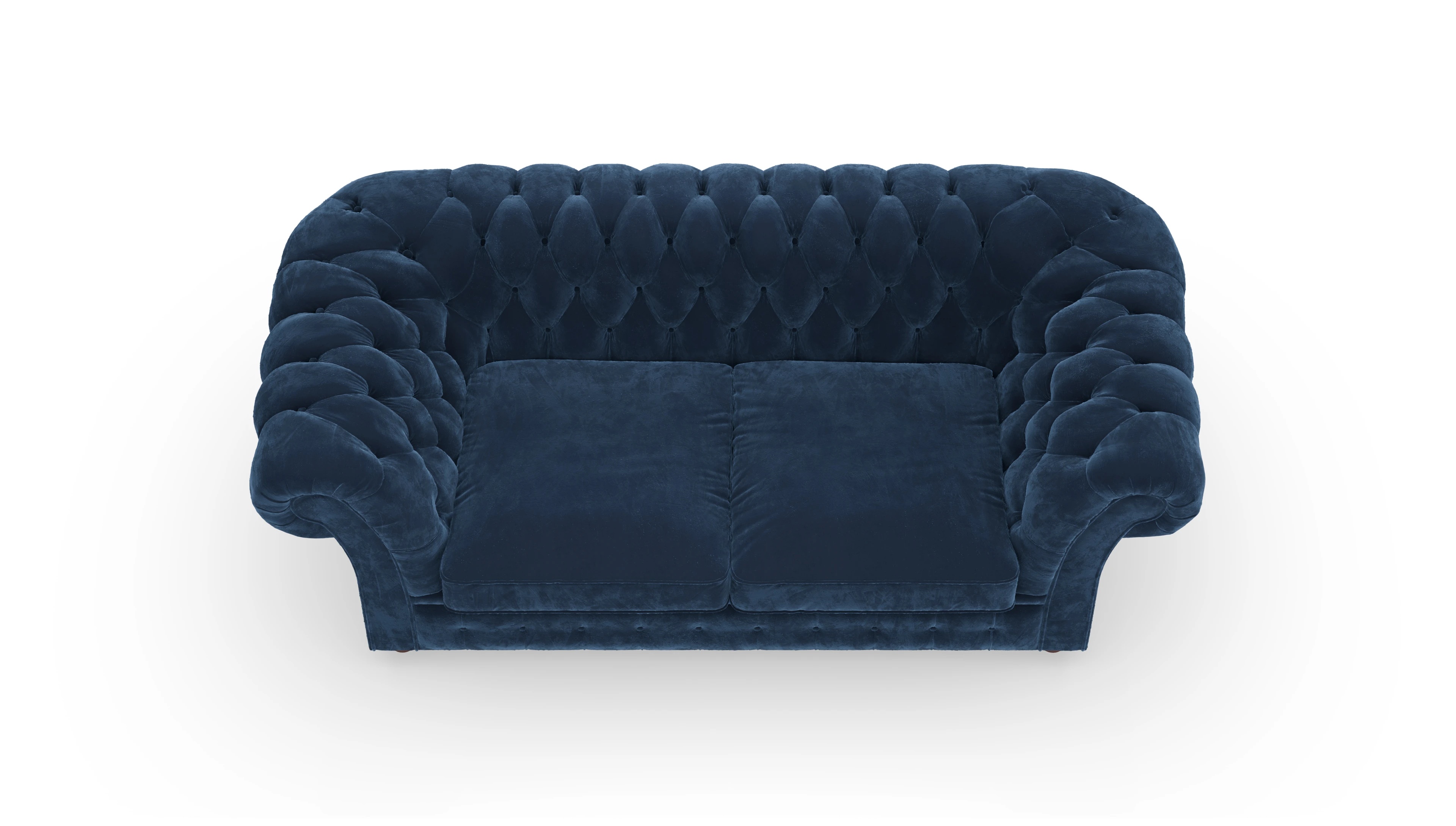Ansicht des Produktes Duse 2-Sitzer in Samt blau