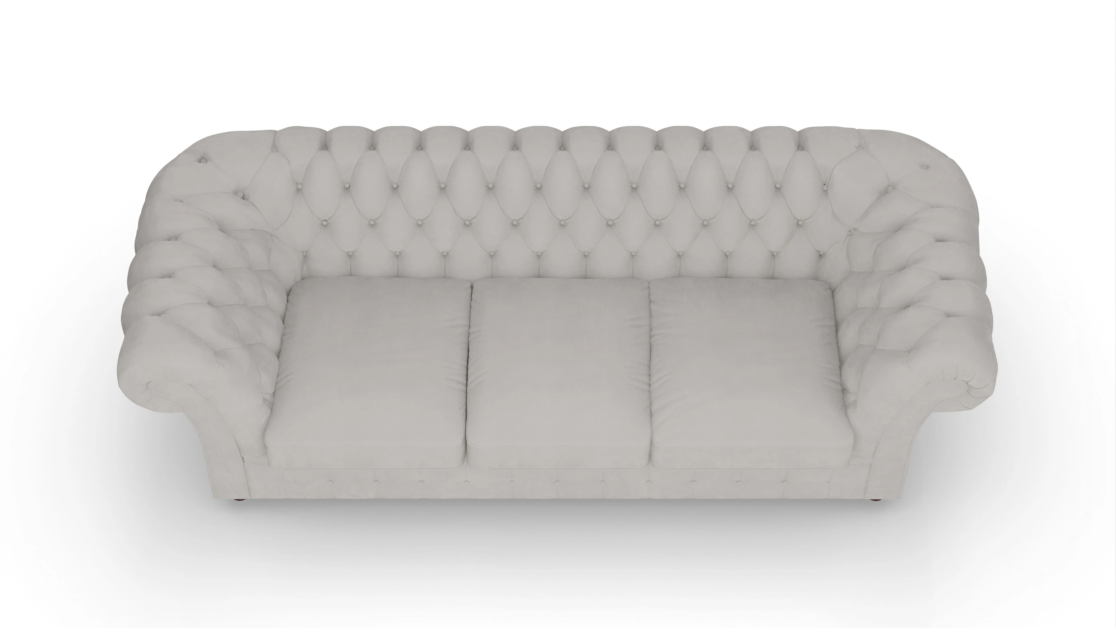 Ansicht des Produktes Duse 3-Sitzer in Samt weiß