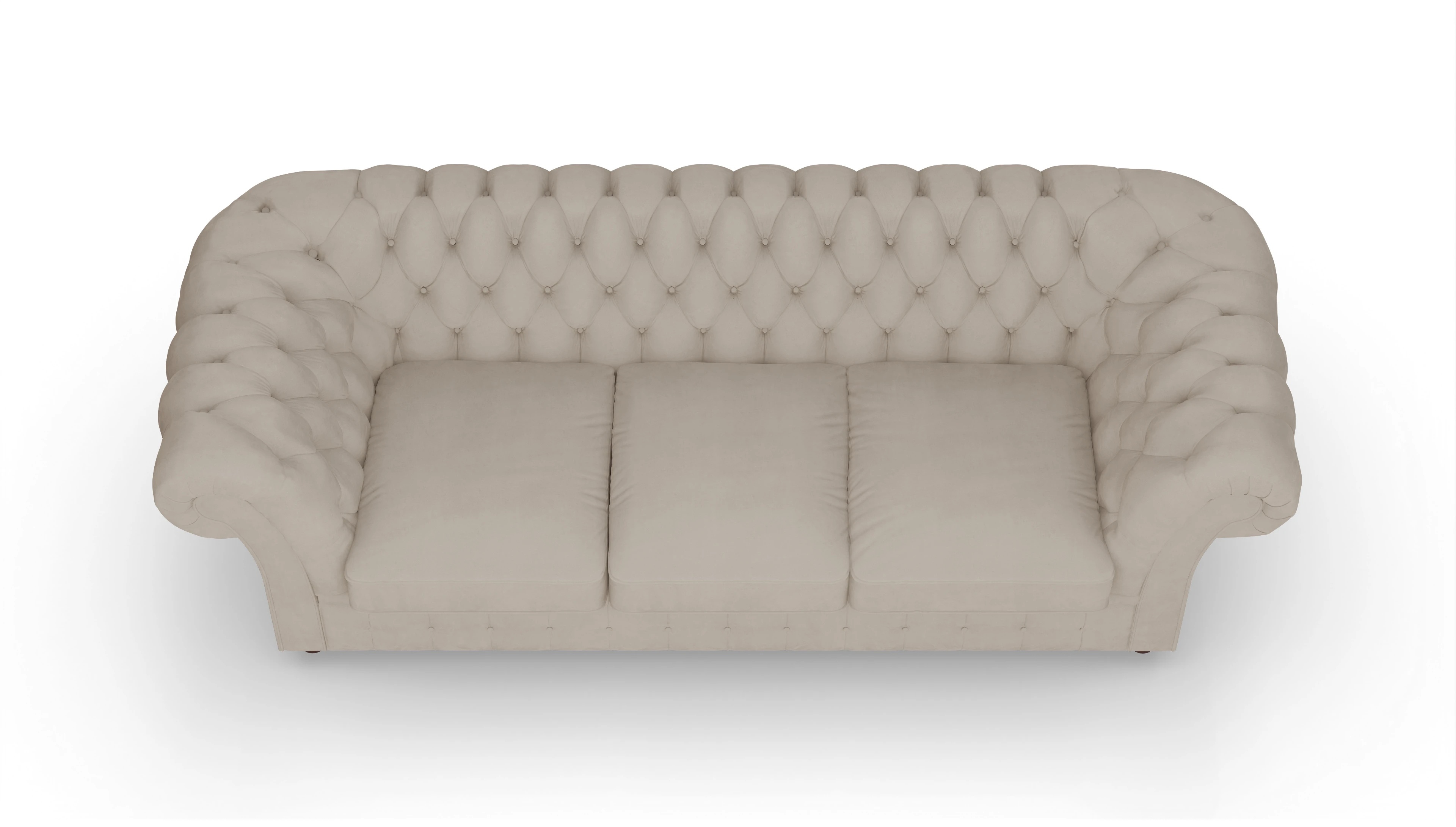 Ansicht des Produktes Duse 3-Sitzer in Samt beige