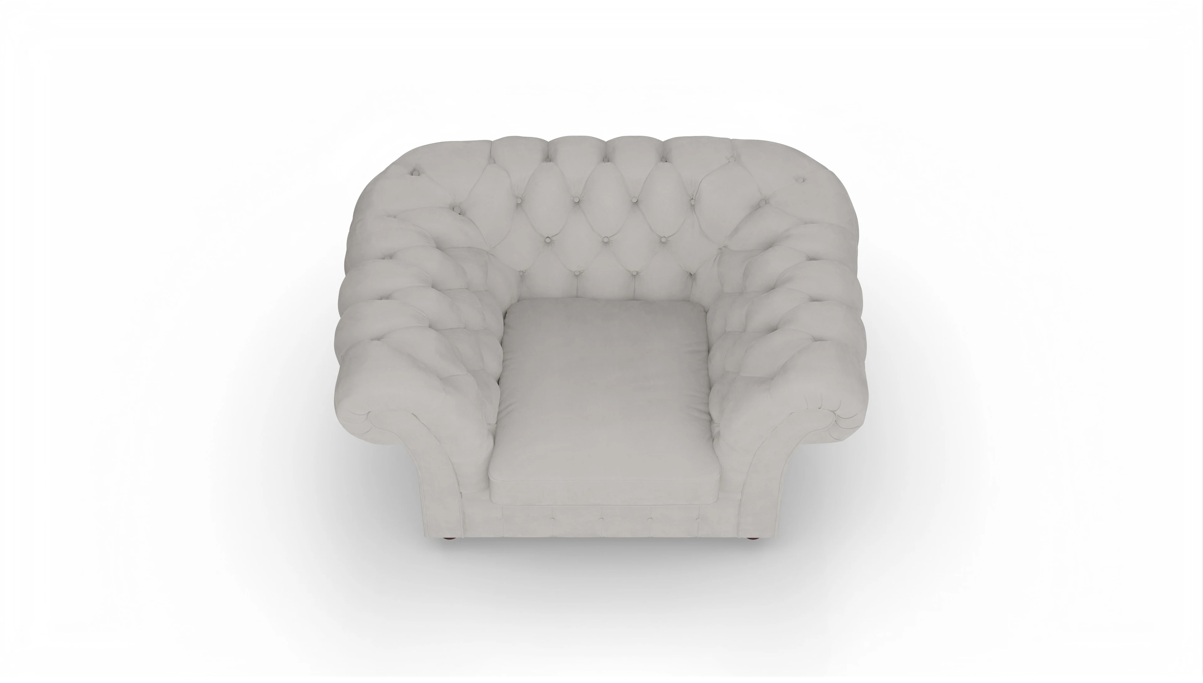 Ansicht des Produktes Duse Sessel in Samt weiß