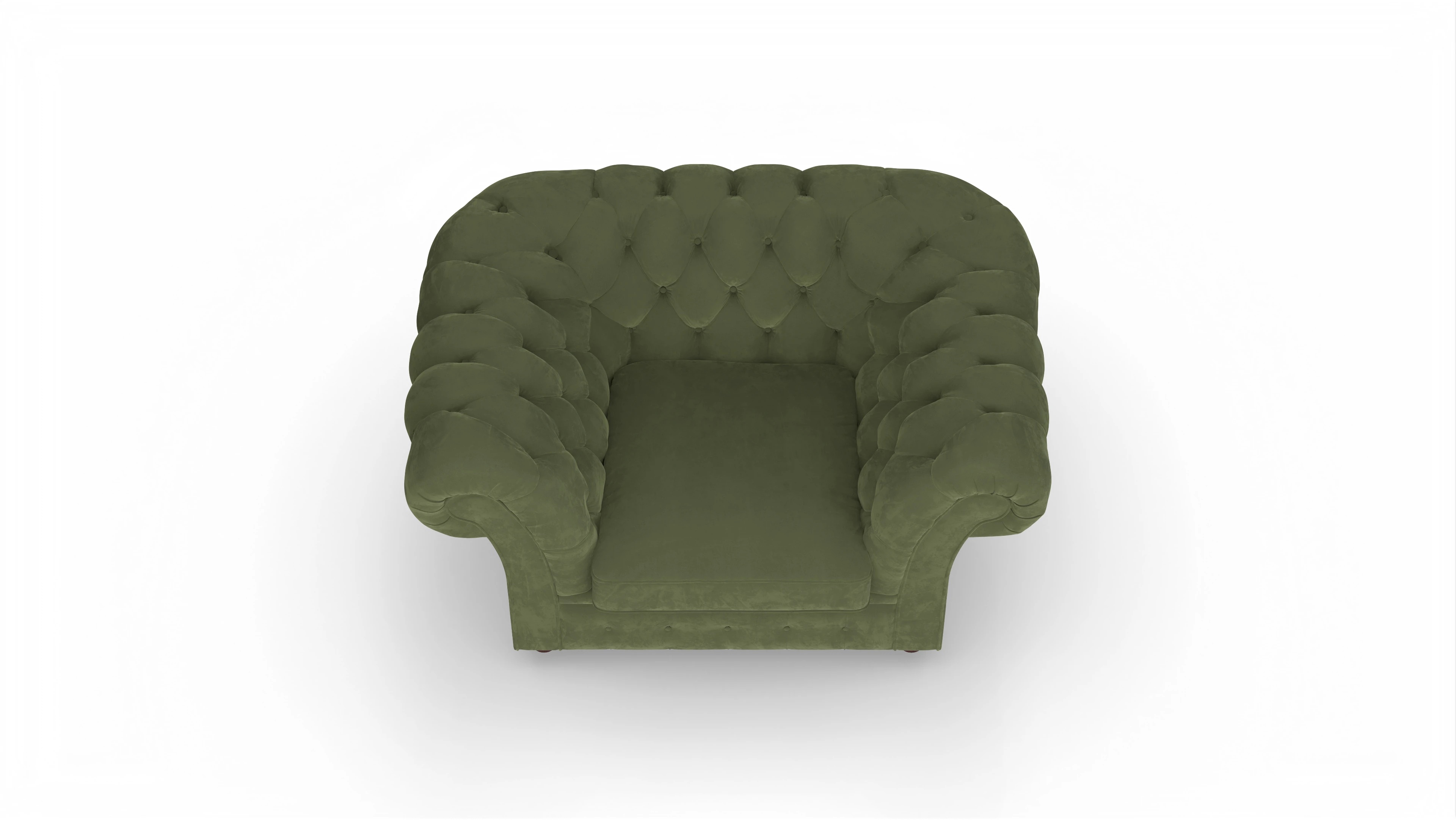 Ansicht des Produktes Duse Sessel in Samt grün
