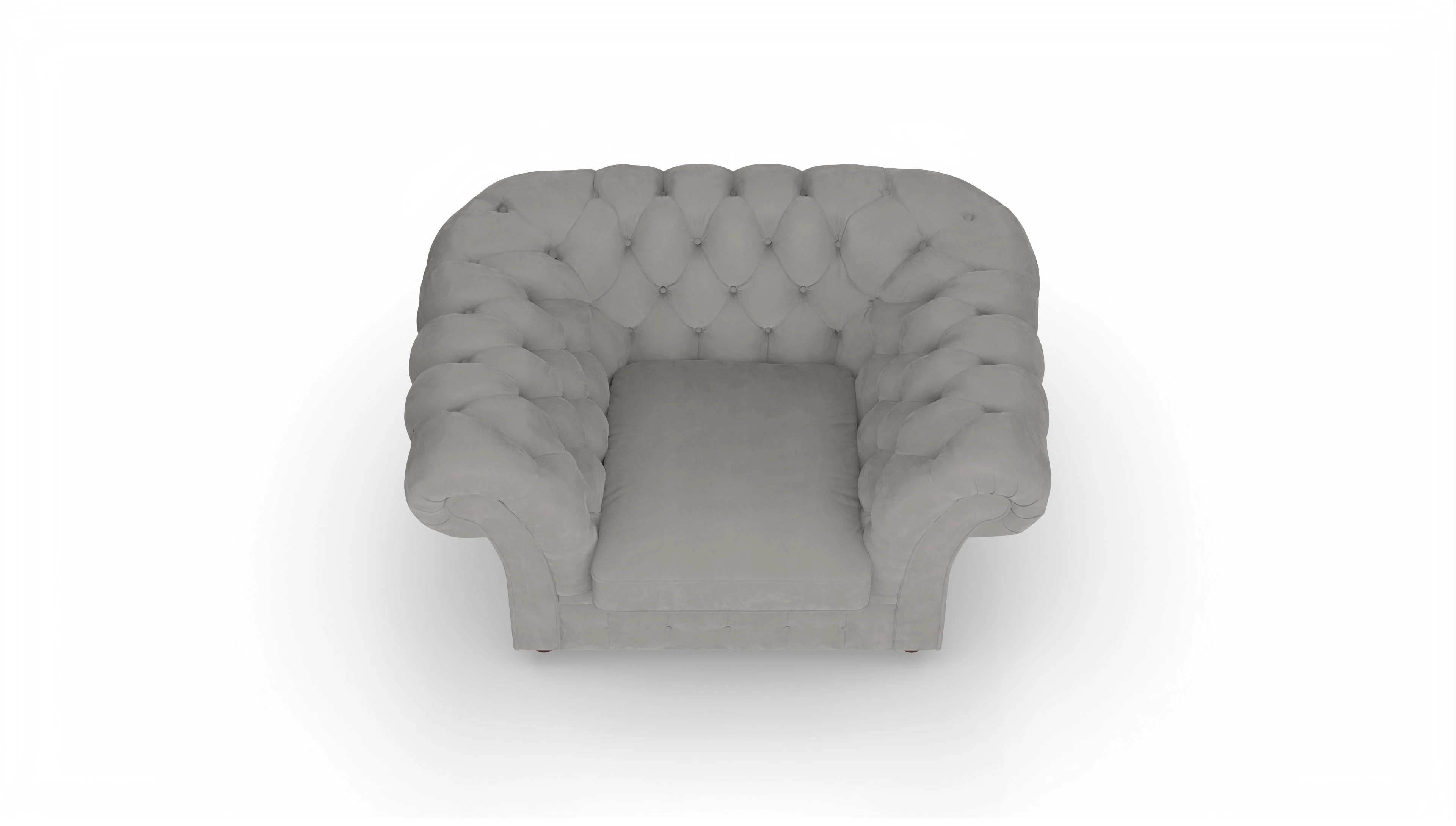 Ansicht des Produktes Duse Sessel in Samt grau