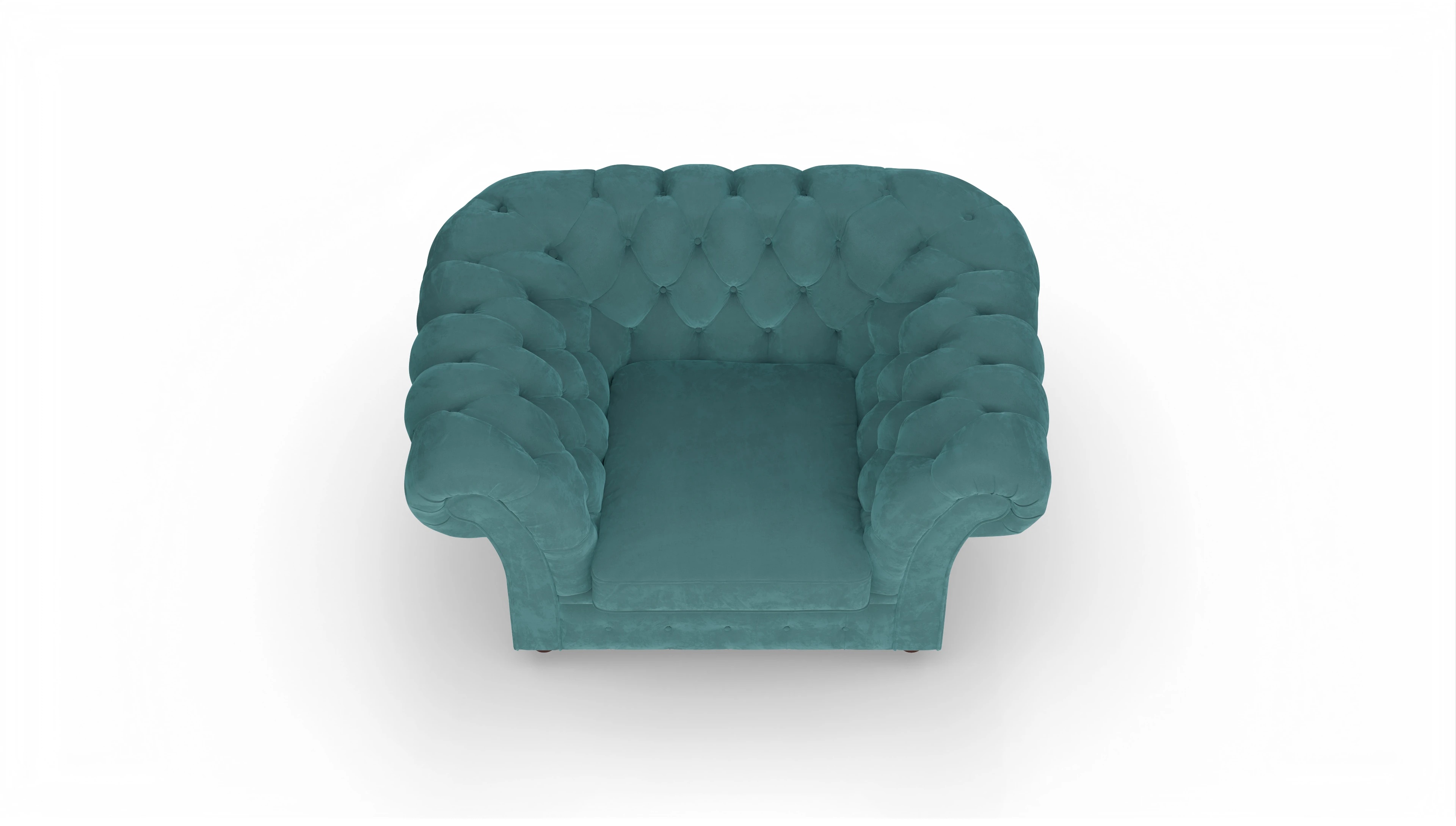 Ansicht des Produktes Duse Sessel in Samt blau