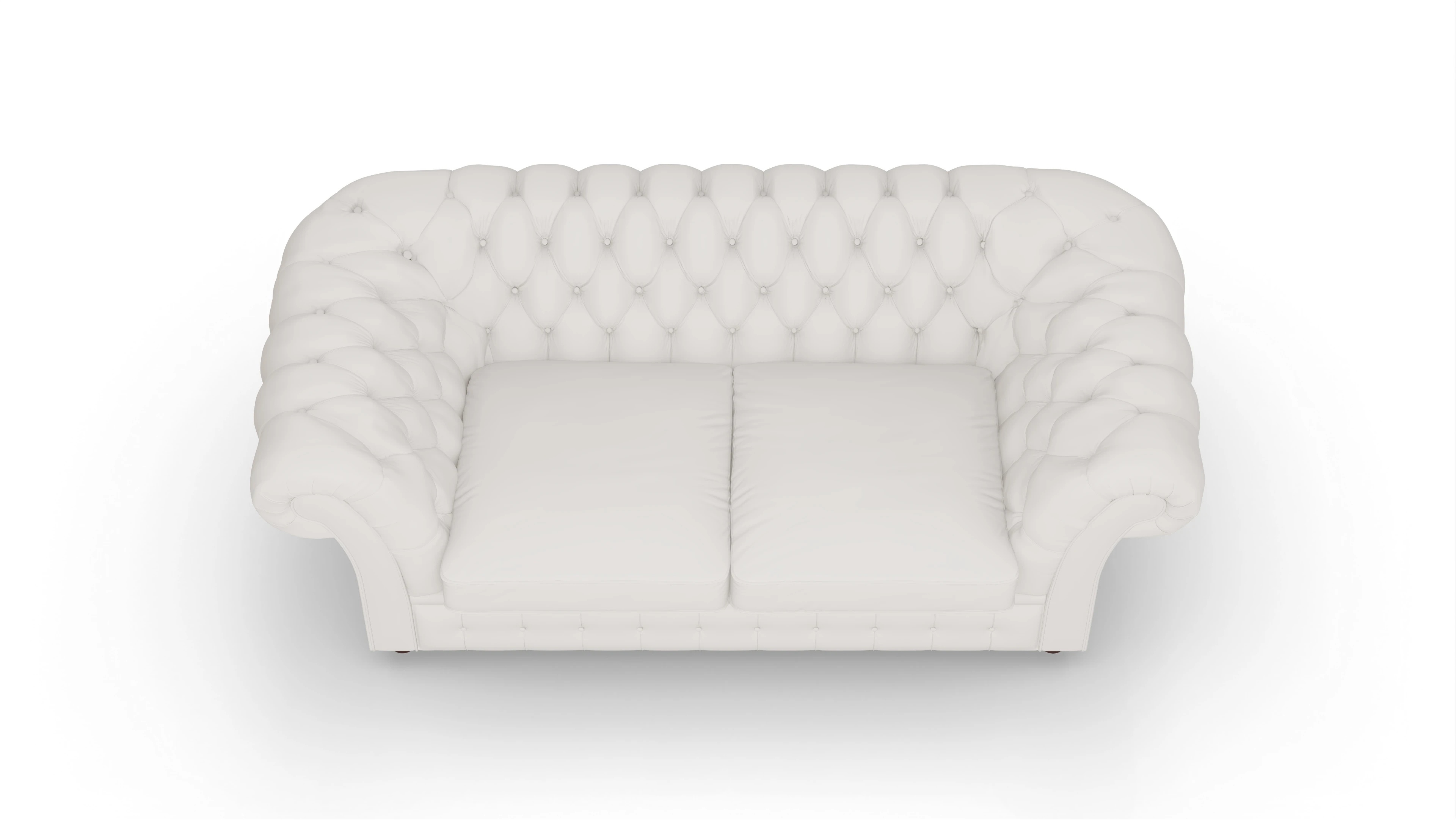 Ansicht des Produktes Duse 2-Sitzer in Leder weiß