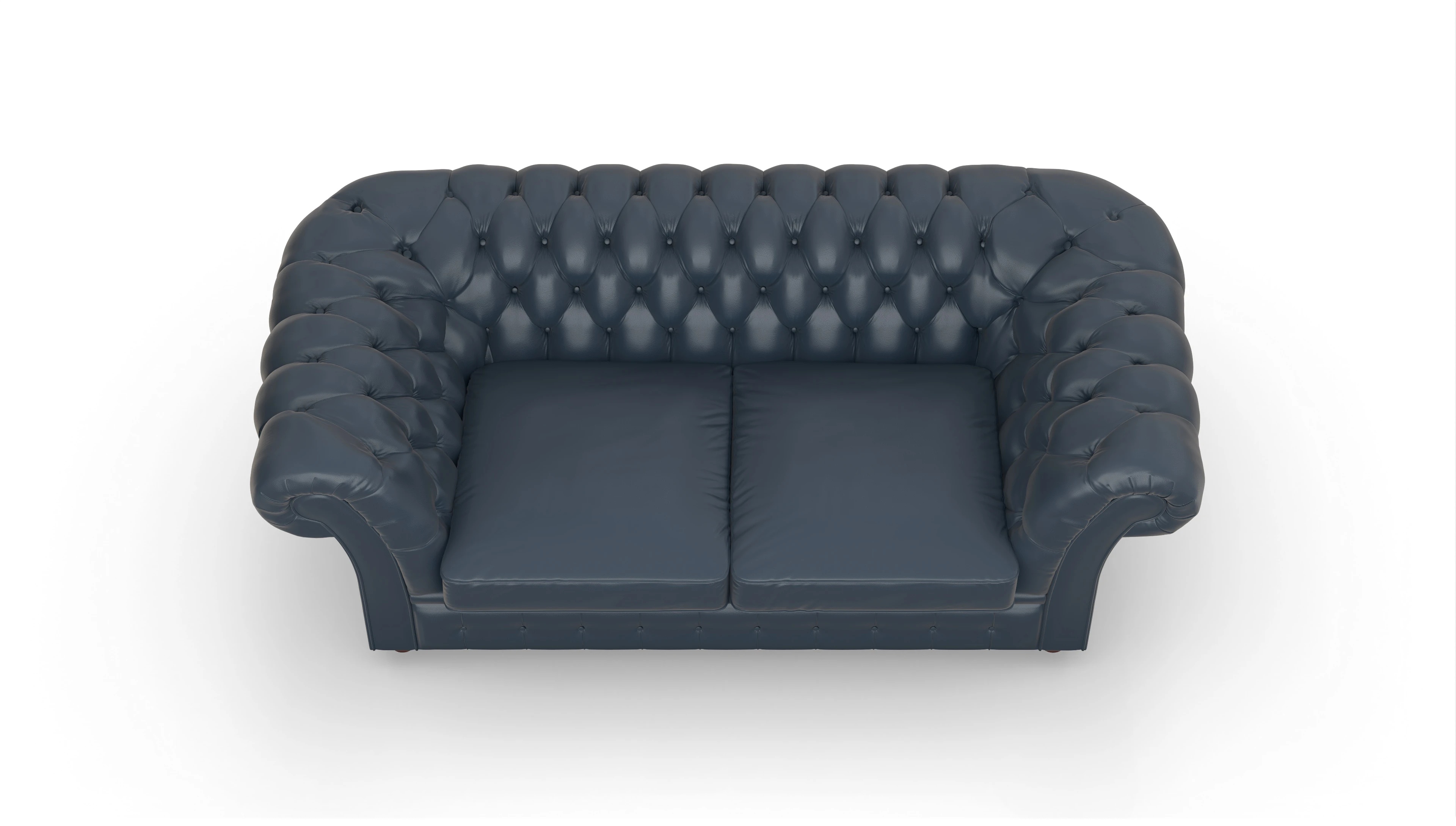 Ansicht des Produktes Duse 2-Sitzer in Leder blau