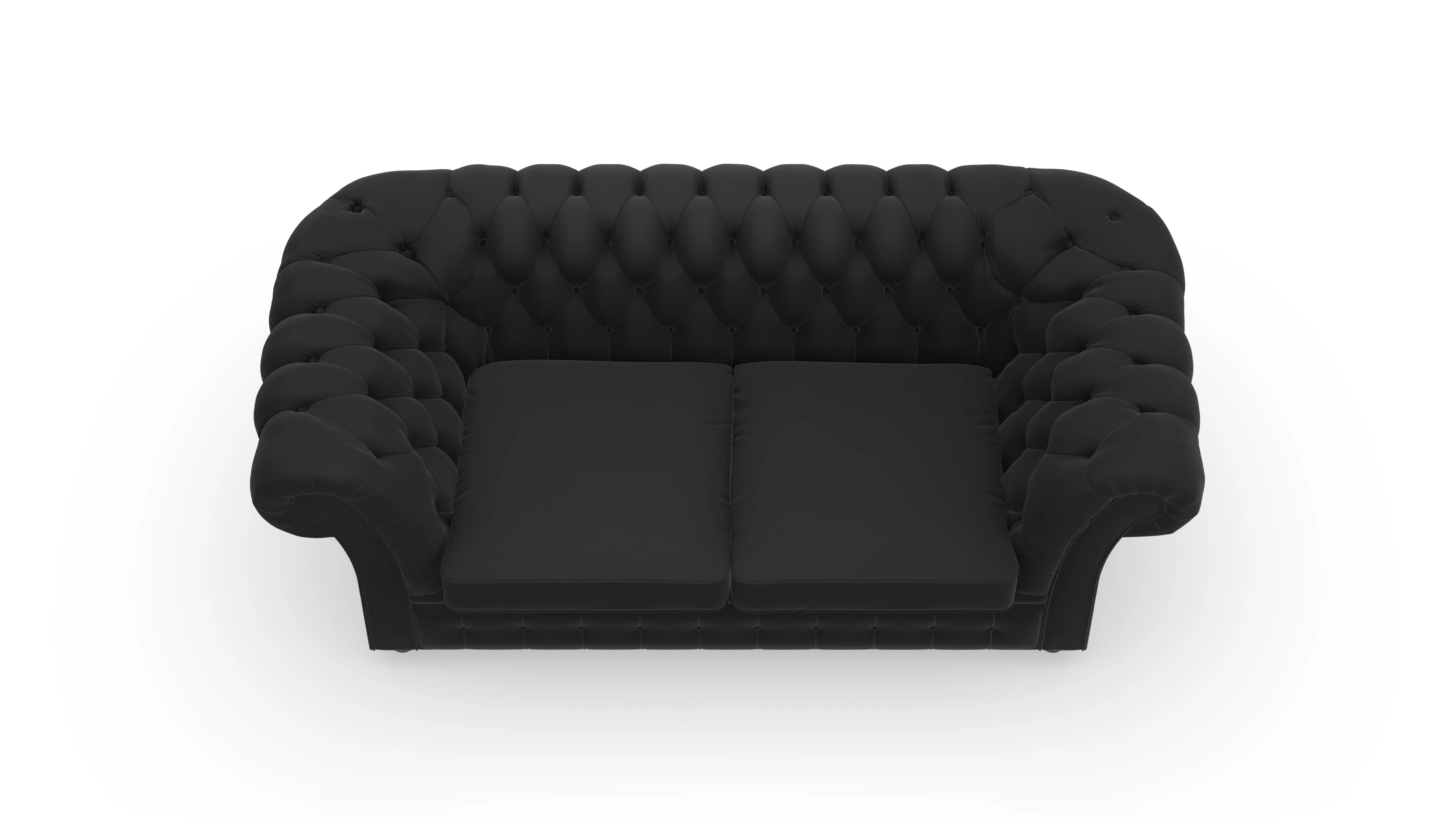 Ansicht des Produktes Duse 2-Sitzer in Leder schwarz