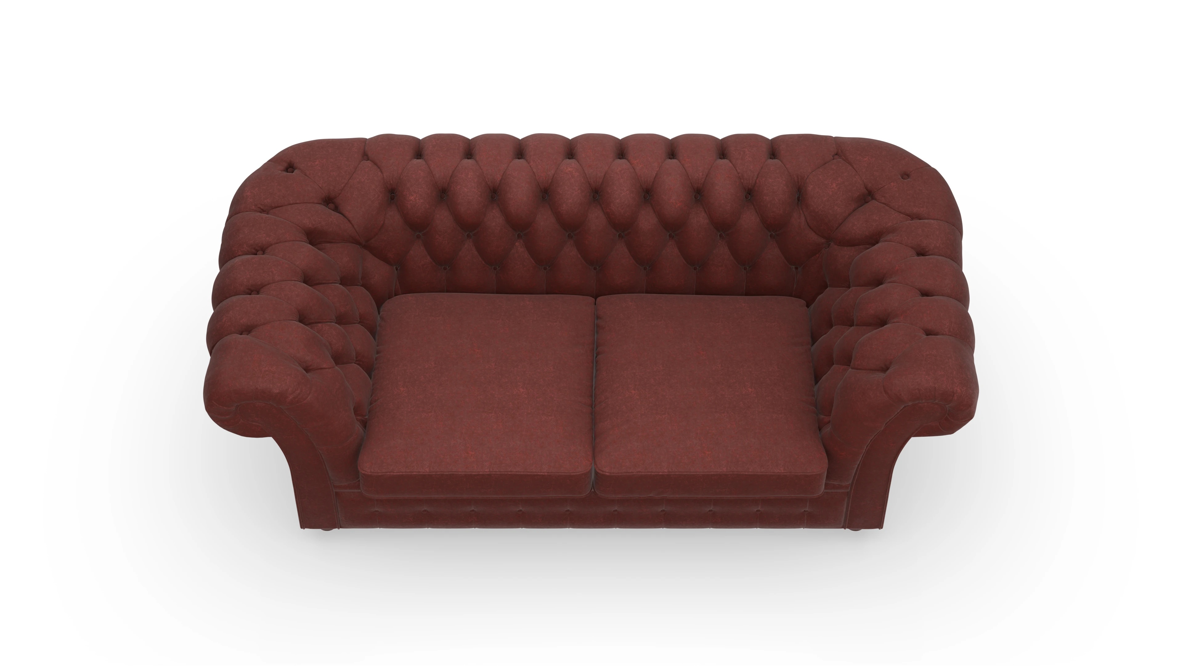 Ansicht des Produktes Duse 2-Sitzer in Leder rot