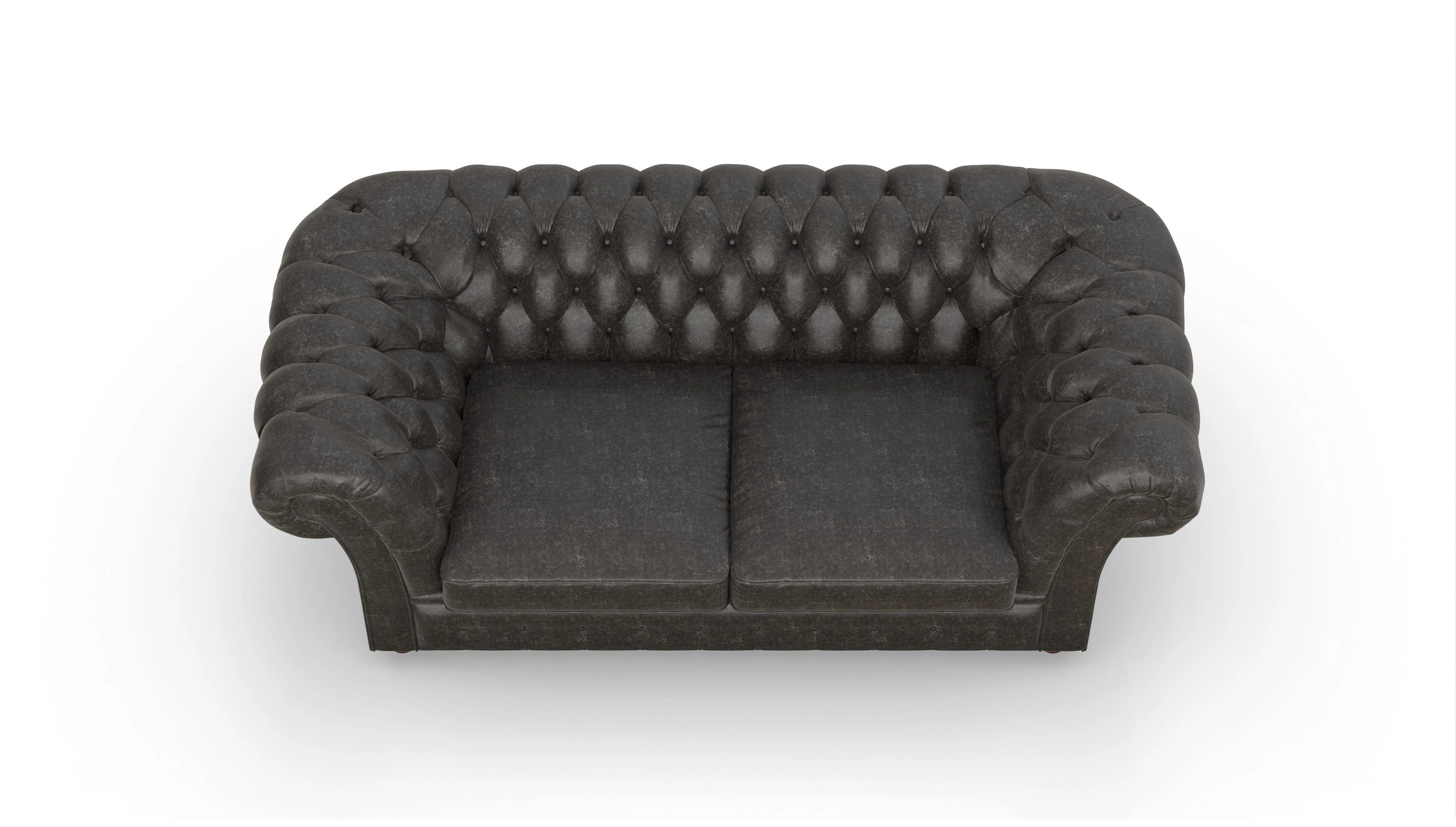 Ansicht des Produktes Duse 2-Sitzer in Leder schwarz