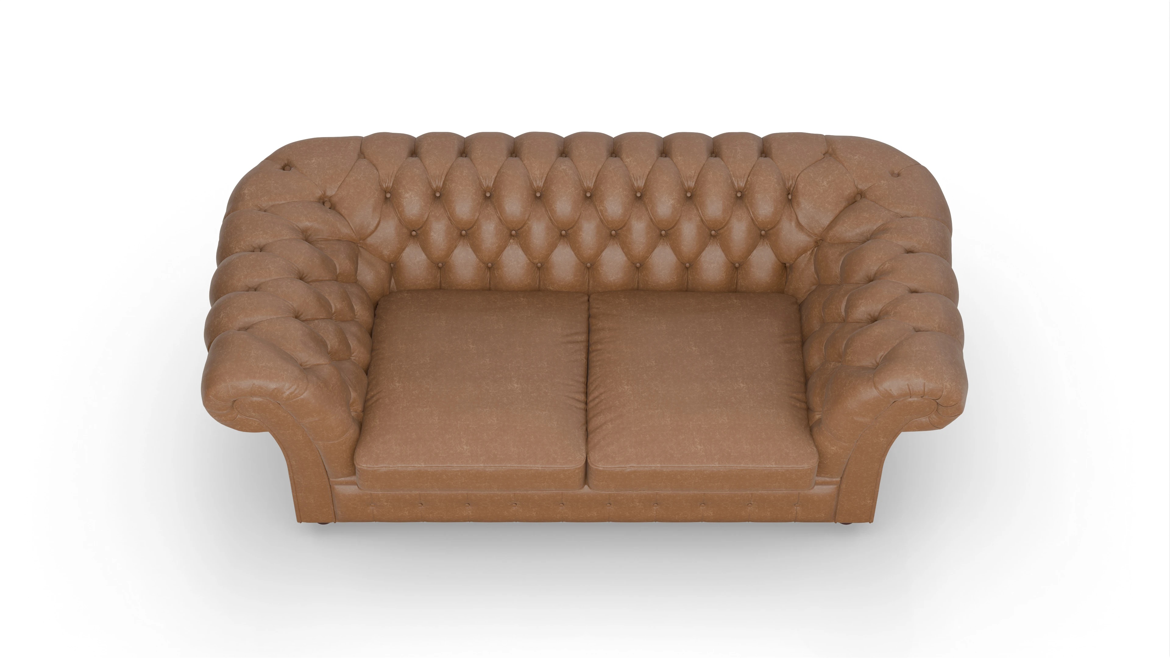 Ansicht des Produktes Duse 2-Sitzer in Leder braun