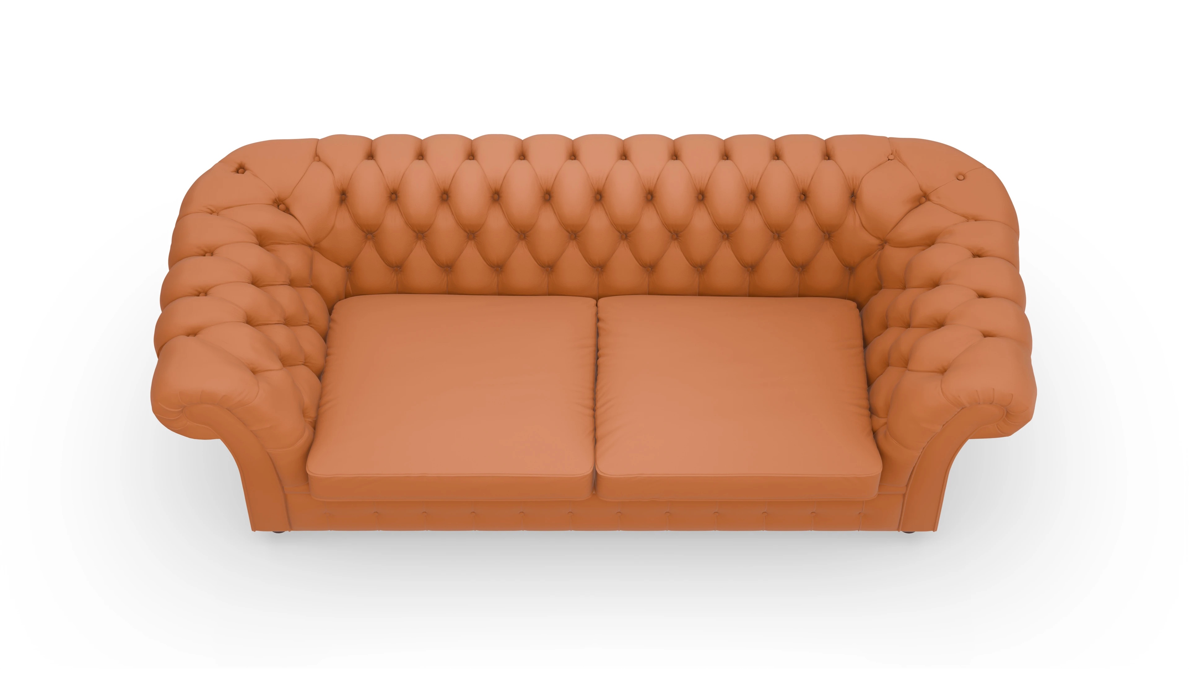 Ansicht des Produktes Duse 2,5-Sitzer in Leder rot