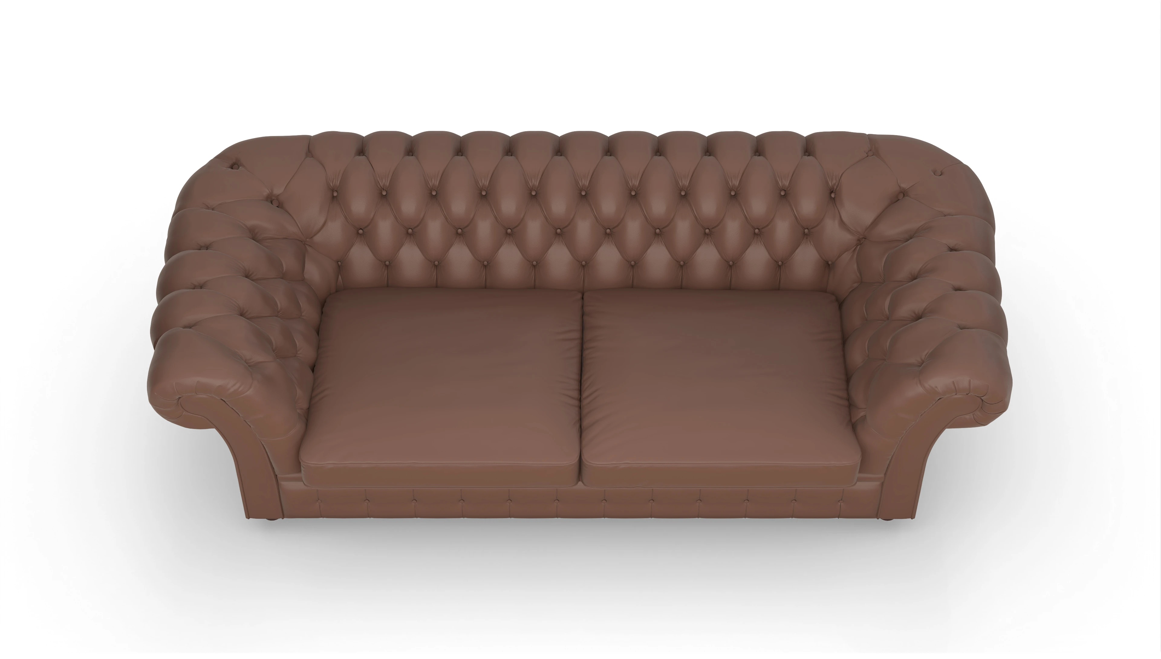 Ansicht des Produktes Duse 2,5-Sitzer in Leder braun