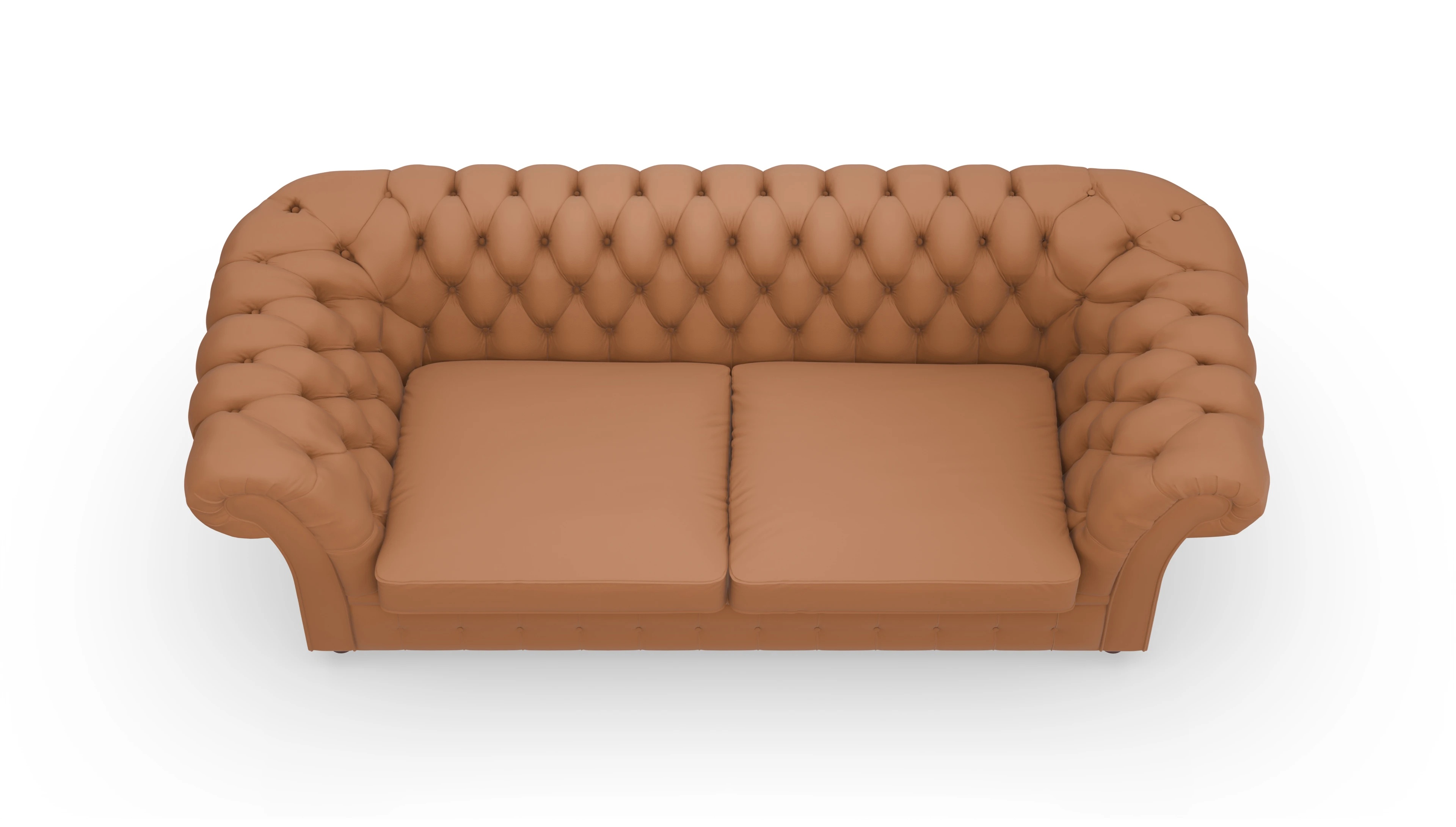 Ansicht des Produktes Duse 2,5-Sitzer in Leder braun