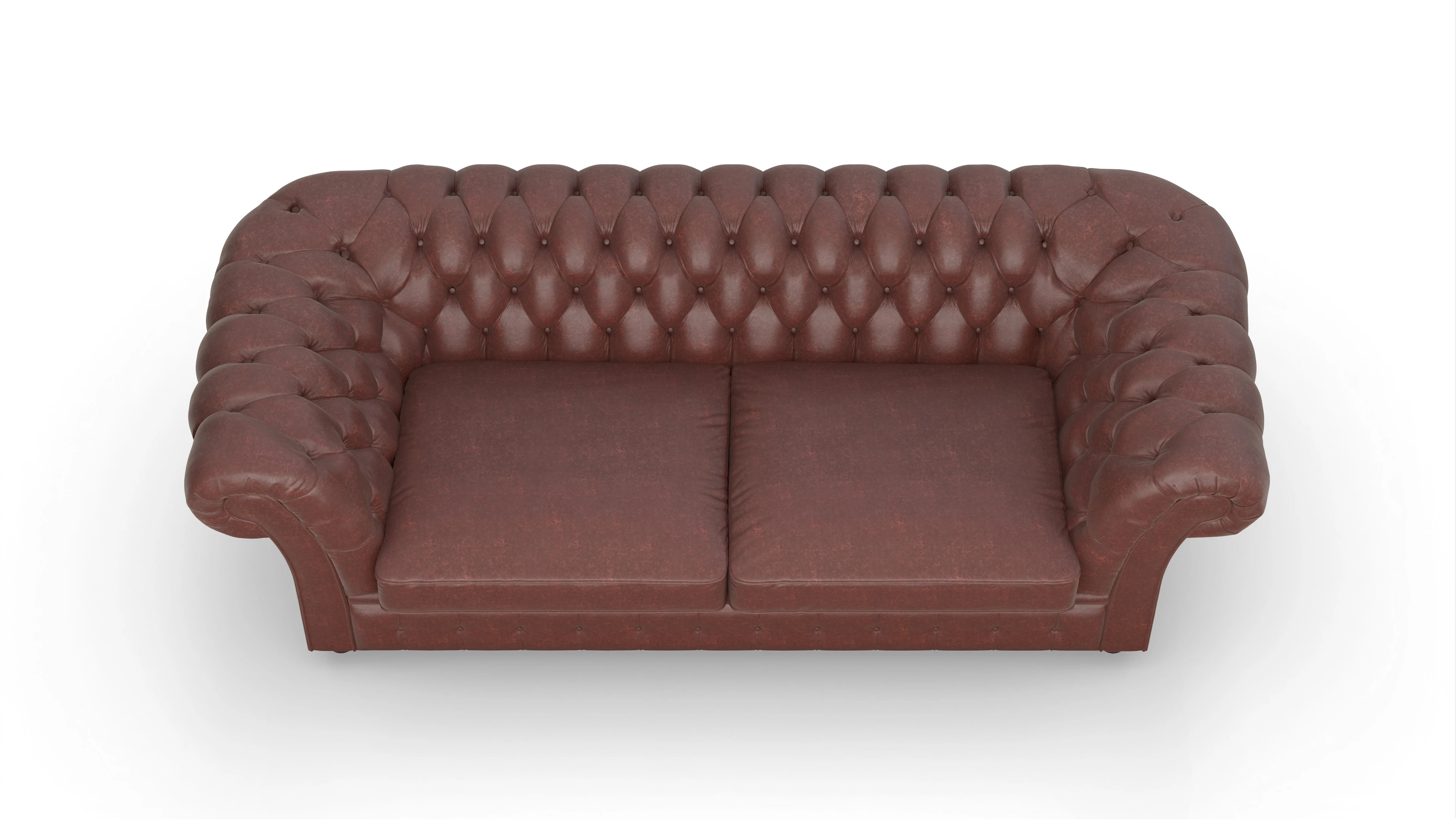 Ansicht des Produktes Duse 2,5-Sitzer in Leder rot