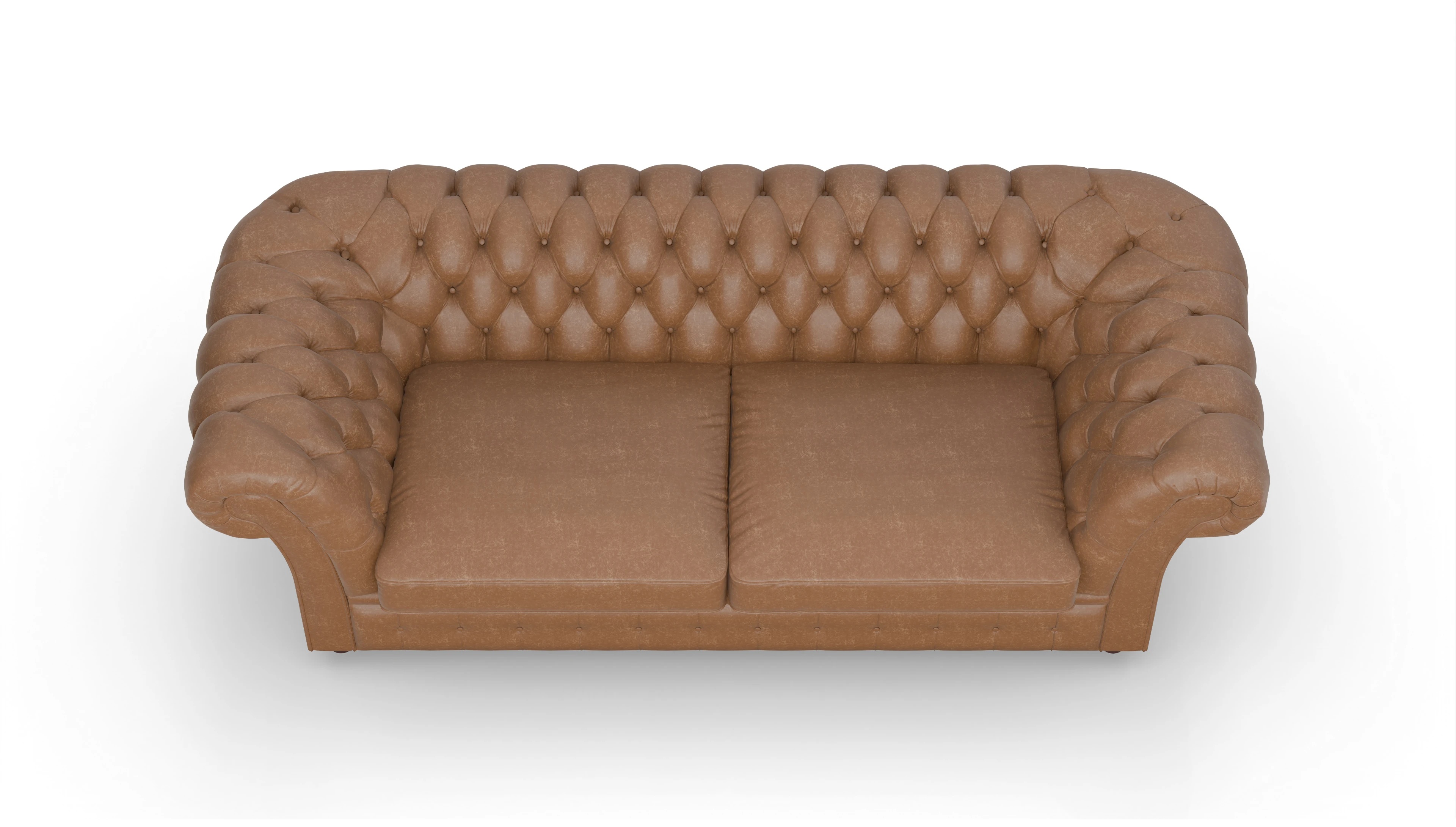 Ansicht des Produktes Duse 2,5-Sitzer in Leder braun