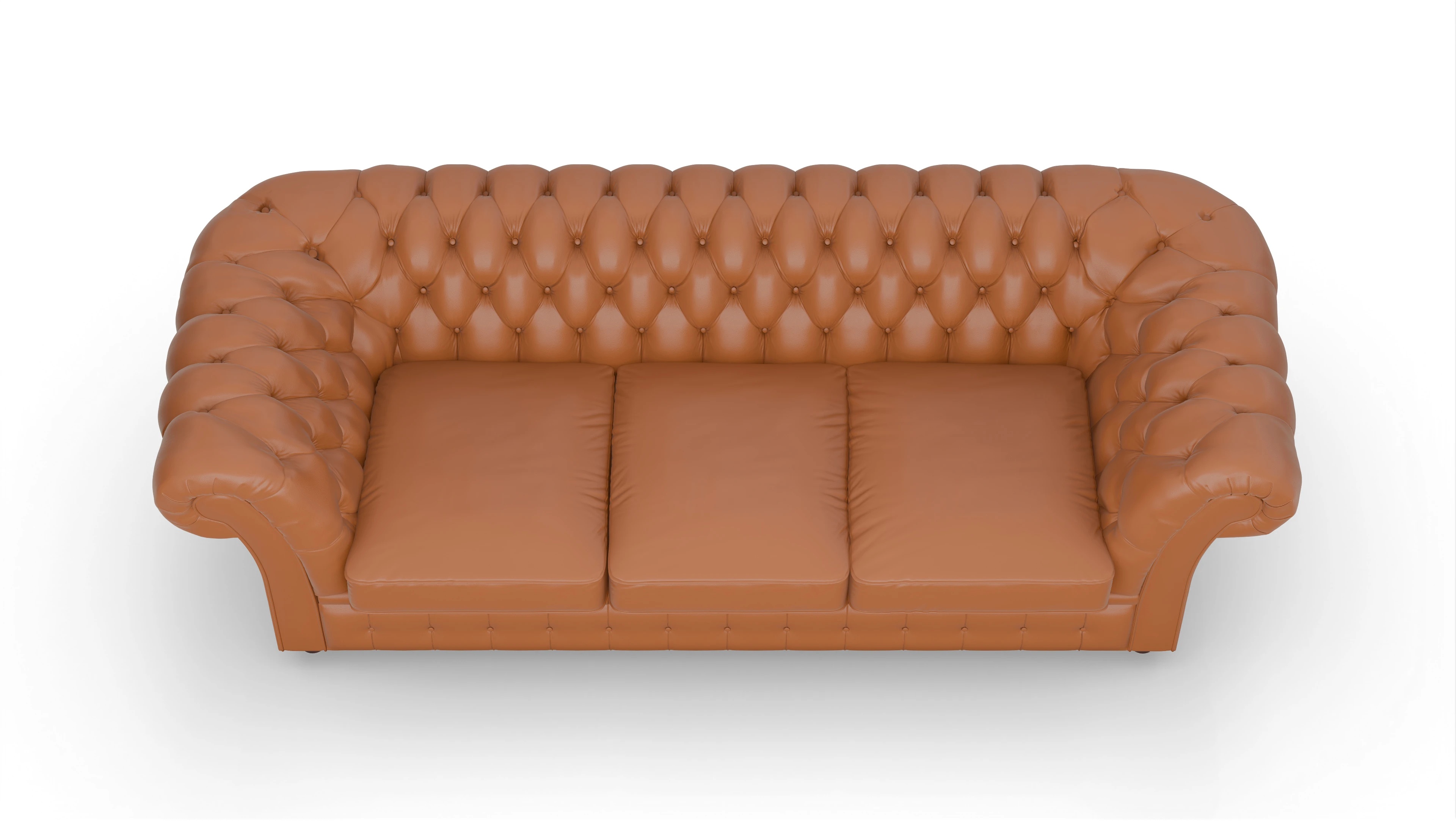 Ansicht des Produktes Duse 3-Sitzer in Leder rot