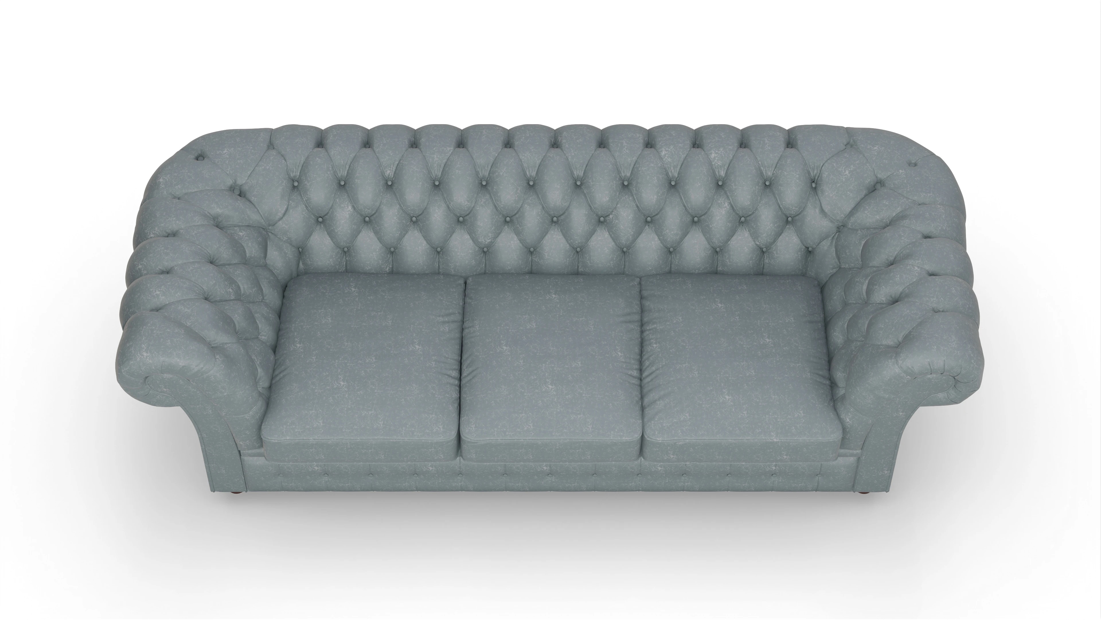 Ansicht des Produktes Duse 3-Sitzer in Leder blau