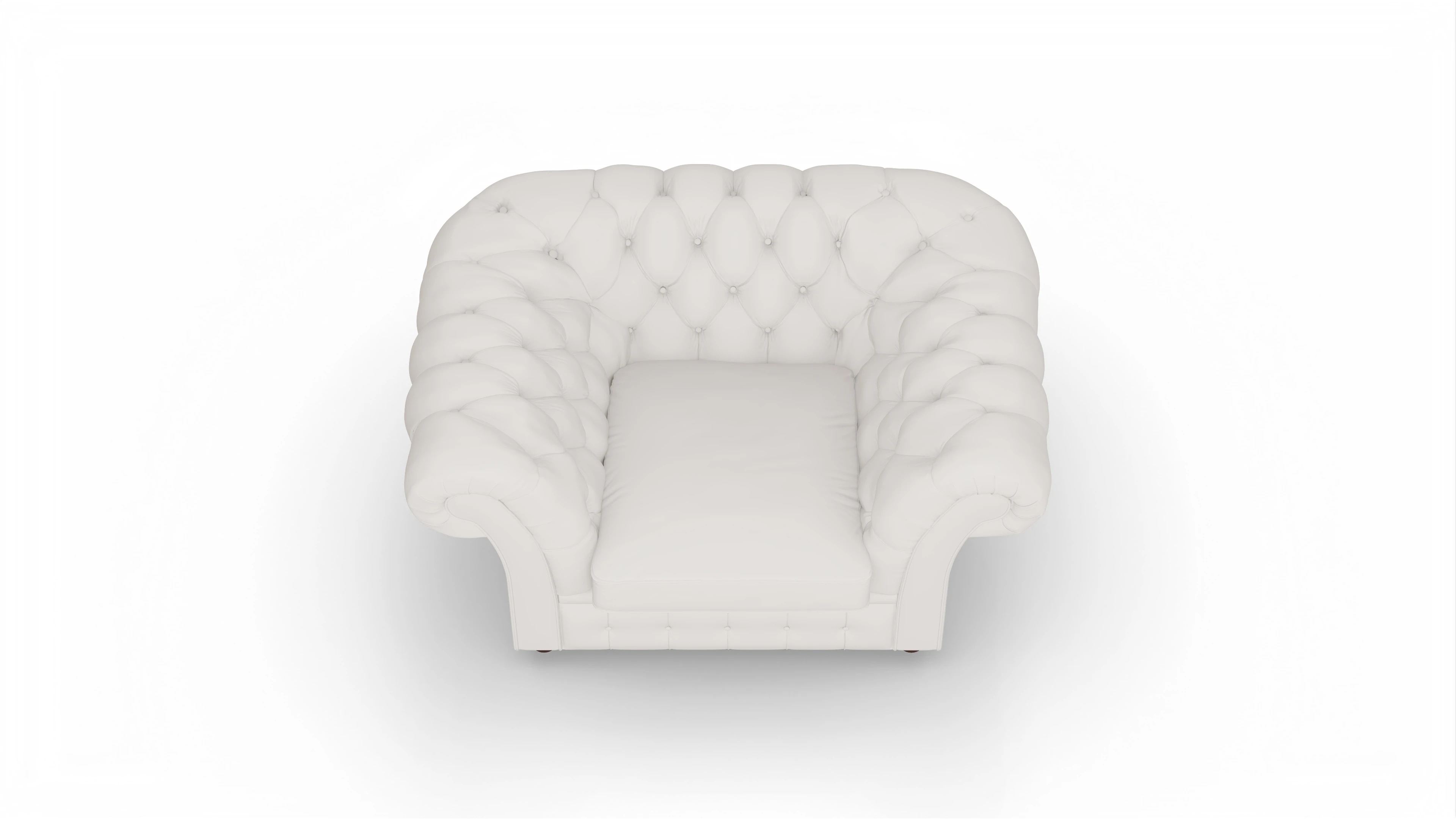 Ansicht des Produktes Duse Sessel in Leder weiß