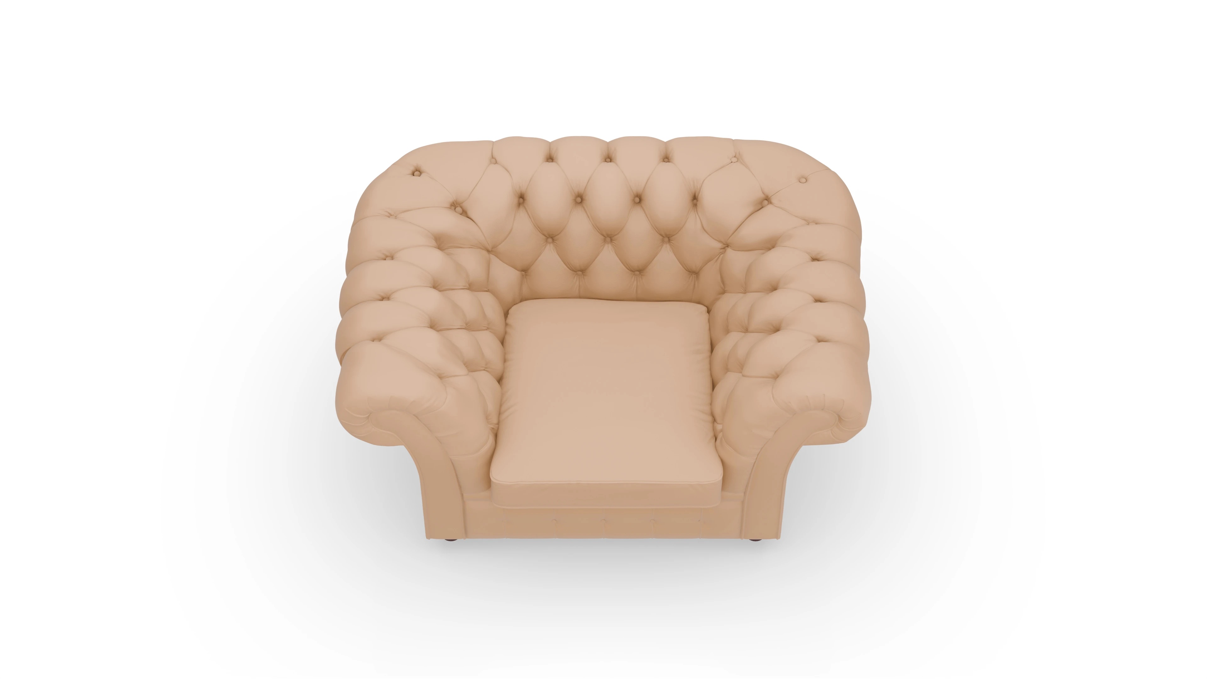 Ansicht des Produktes Duse Sessel in Leder beige