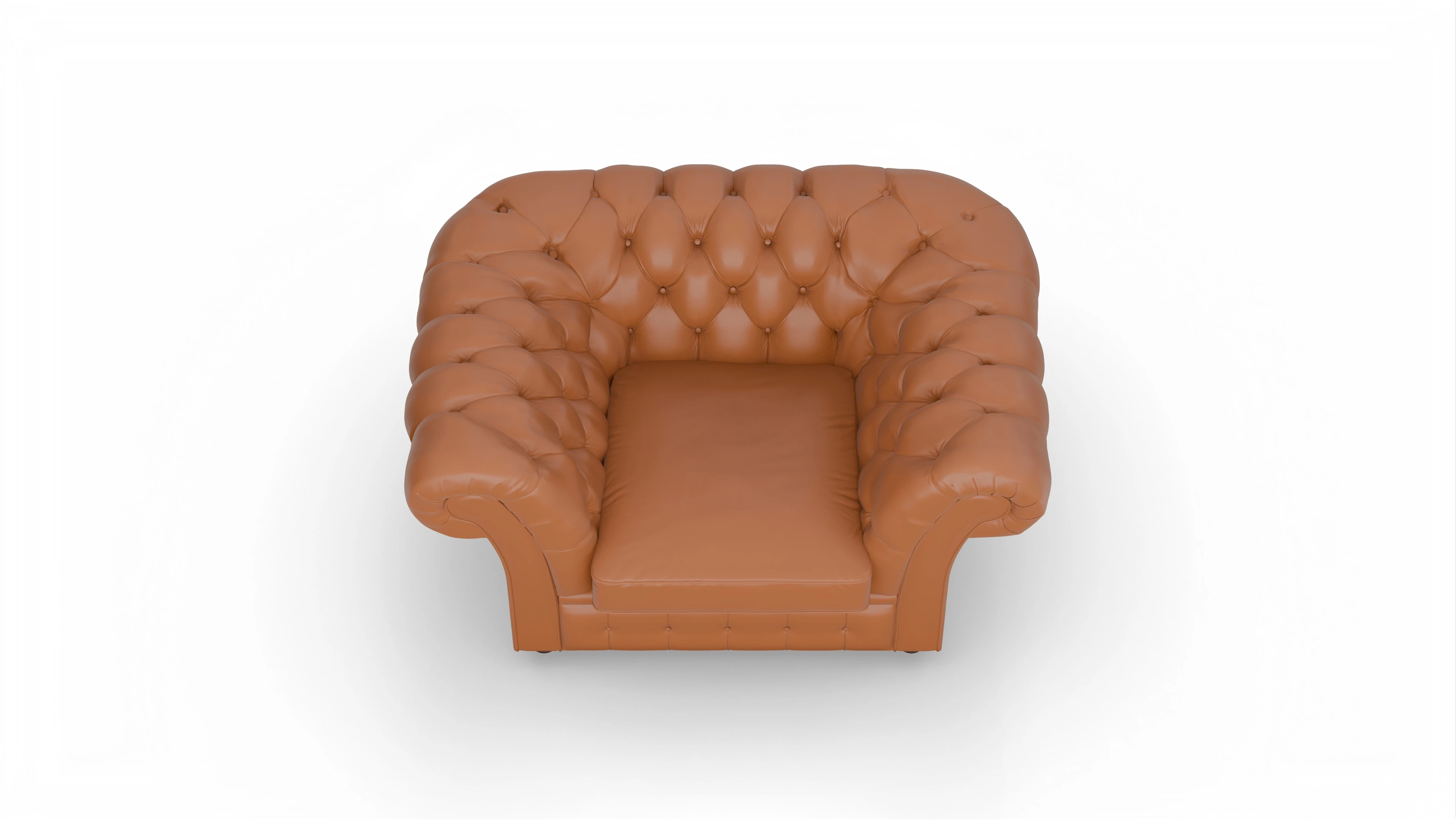 Ansicht des Produktes Duse Sessel in Leder rot