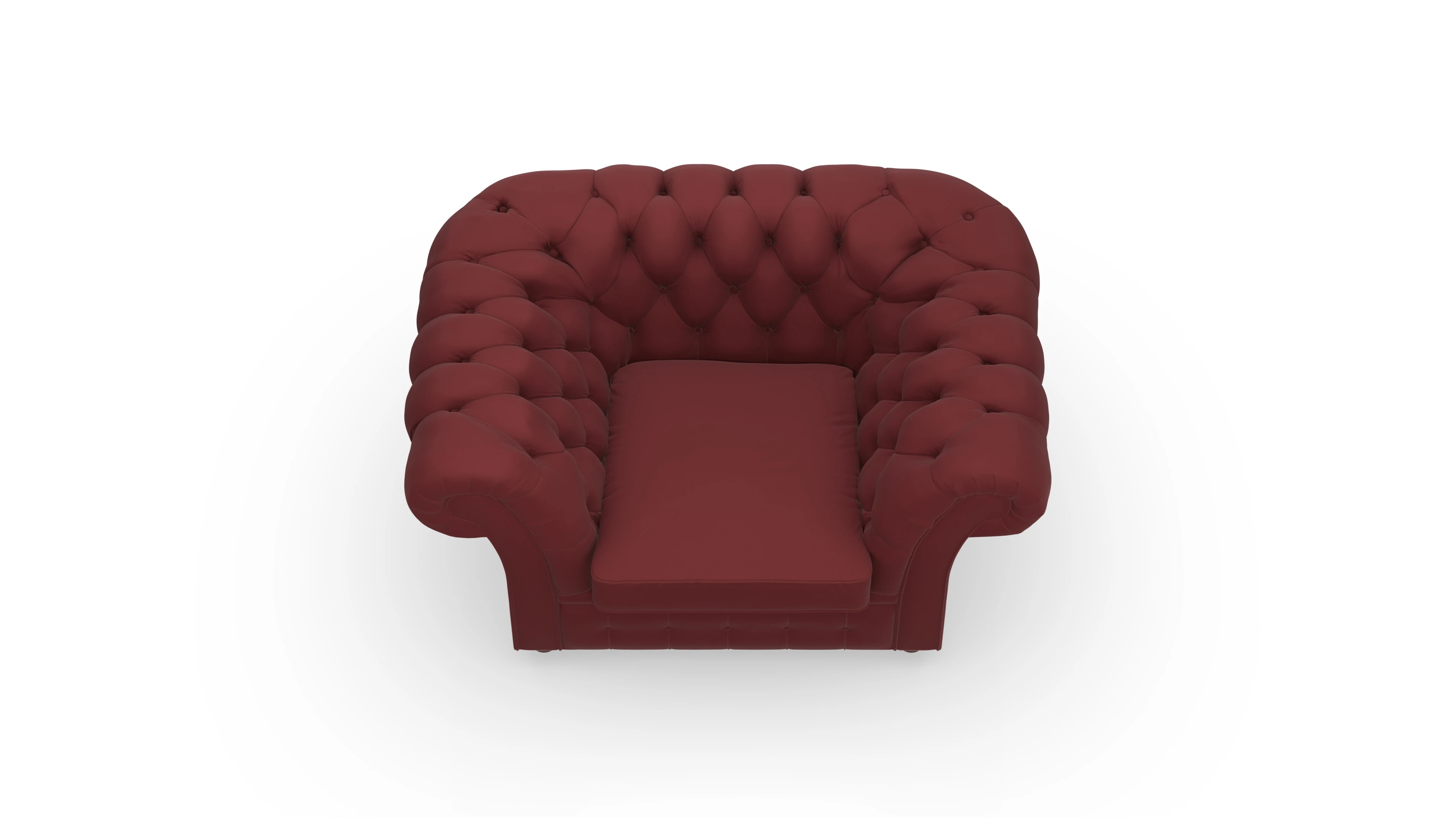 Ansicht des Produktes Duse Sessel in Leder rot